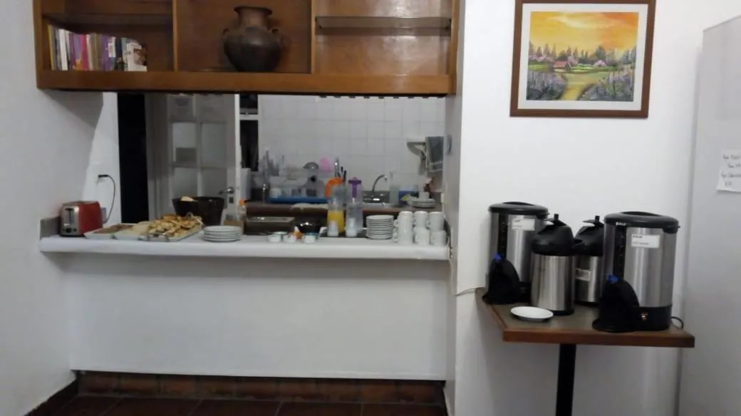Kitchen or kitchenette in Hostal el Aljibe
