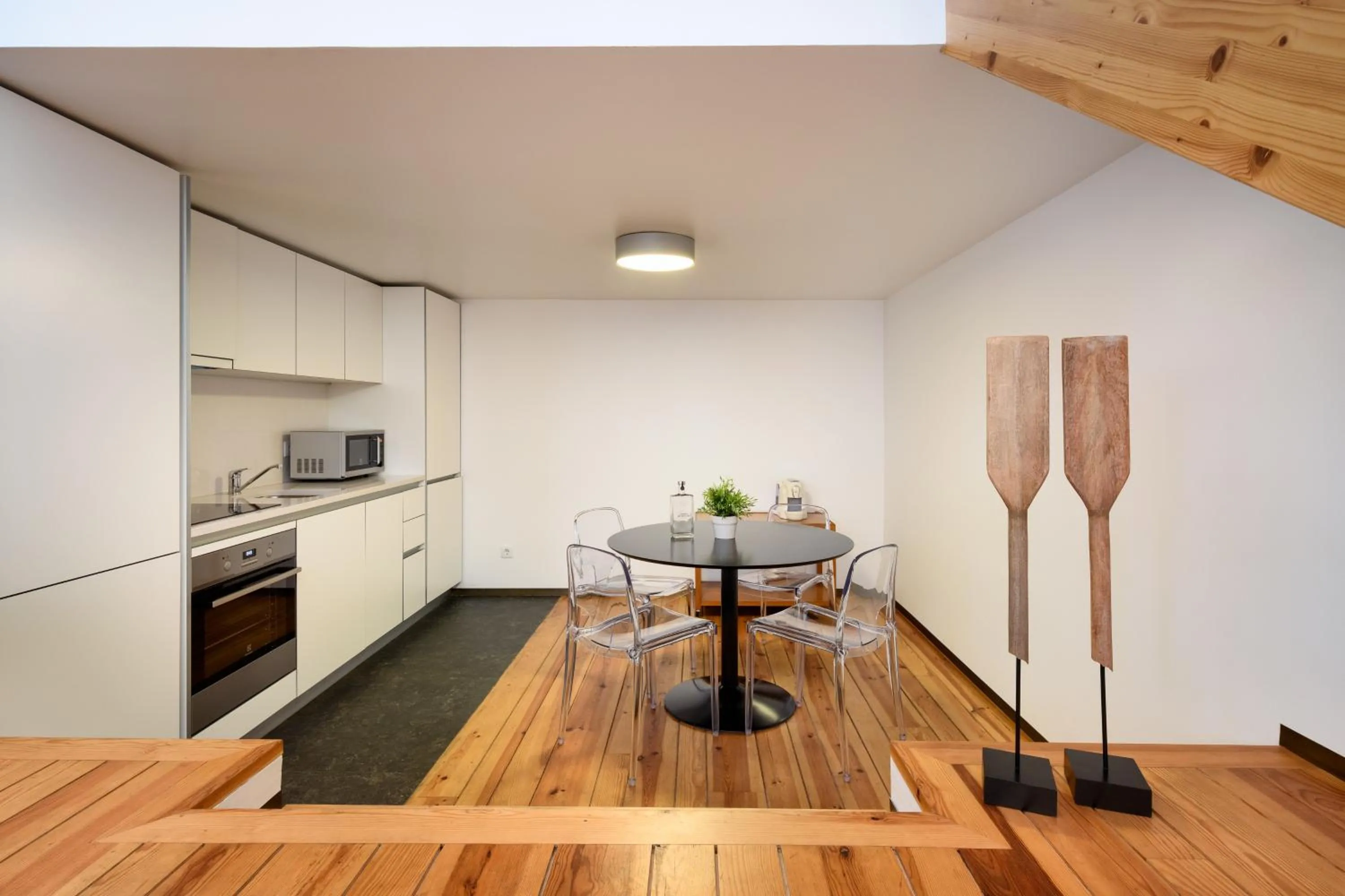 Kitchen or kitchenette in Condes de Azevedo Palace Apartments