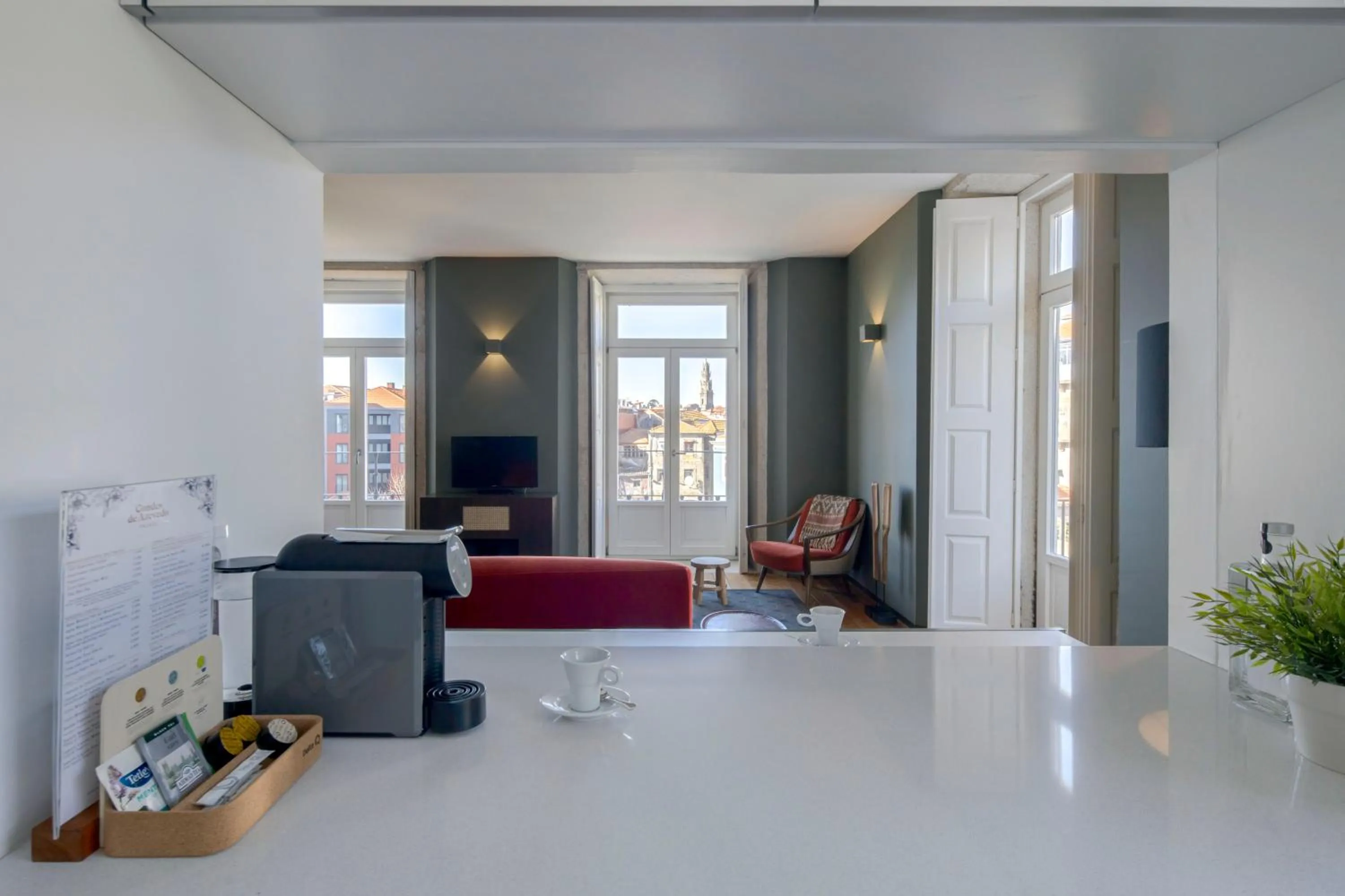 kitchen in Condes de Azevedo Palace Apartments