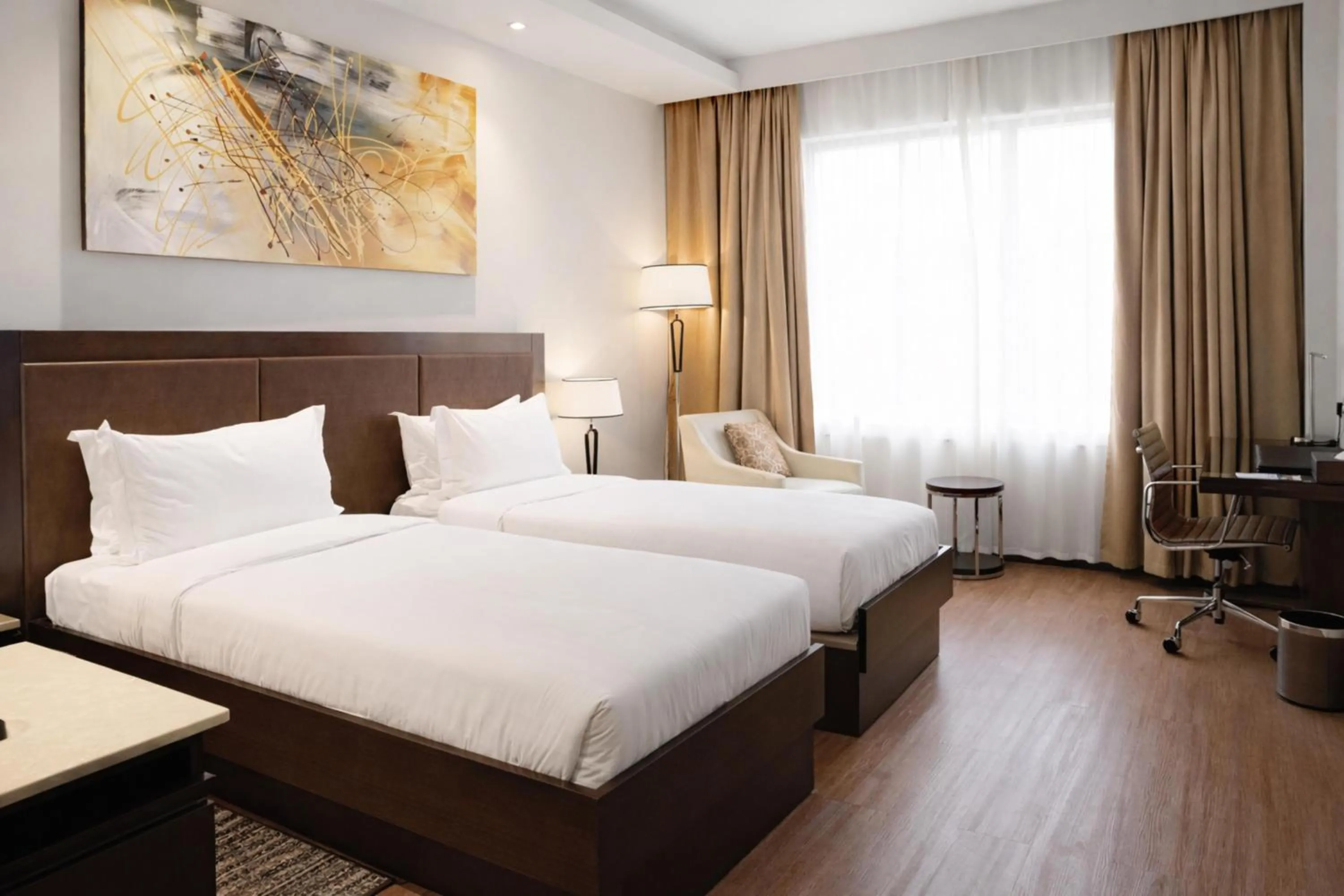 Bed in DoubleTree by Hilton Nairobi