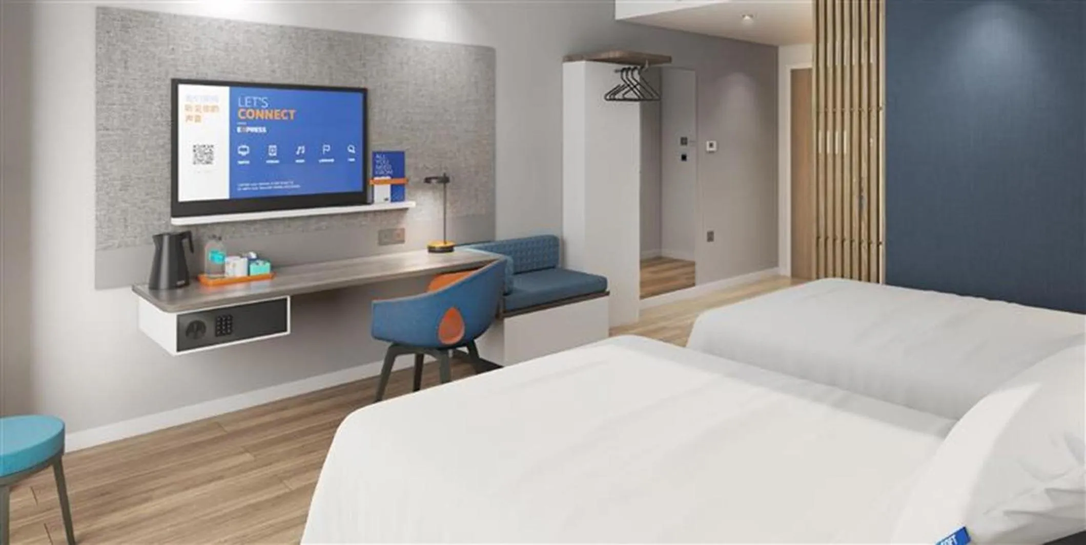 Photo of the whole room, Bed in Holiday Inn Express Kunming Dianchi Rixin Road by IHG