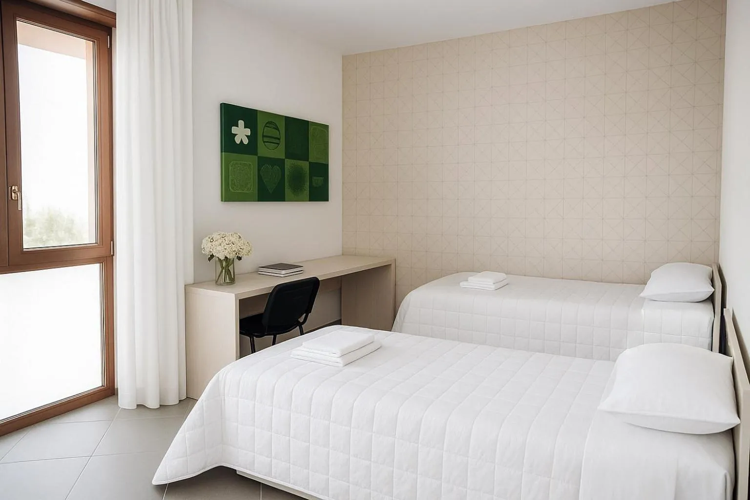 Bathroom, Bed in Residenze Italia