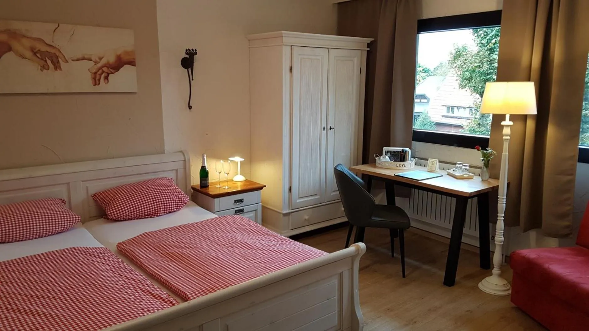 Bedroom, Bed in Landhotel-Restaurant Beckmann