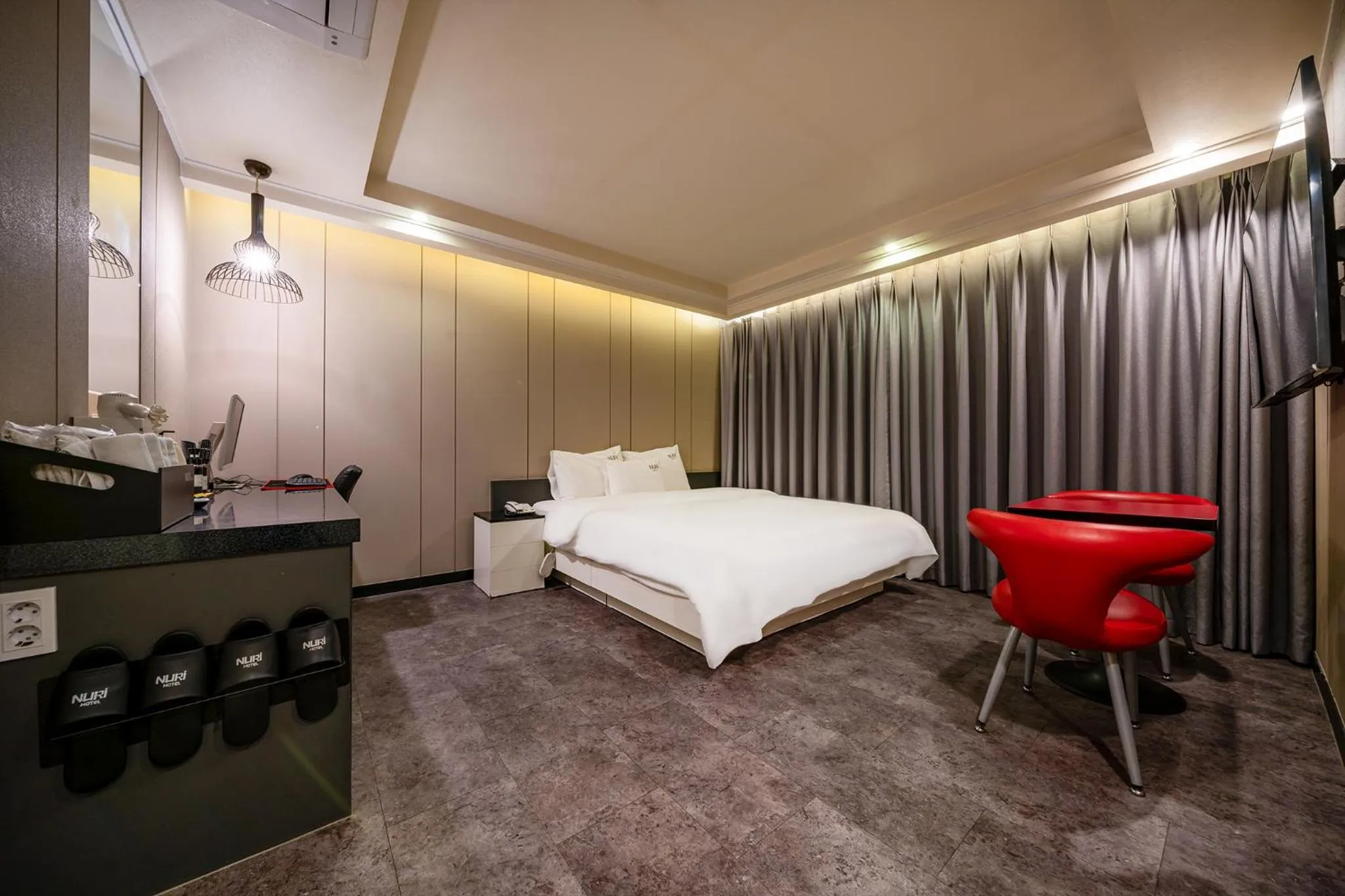 Bed in Busan Gwangalli Nuri Hotel