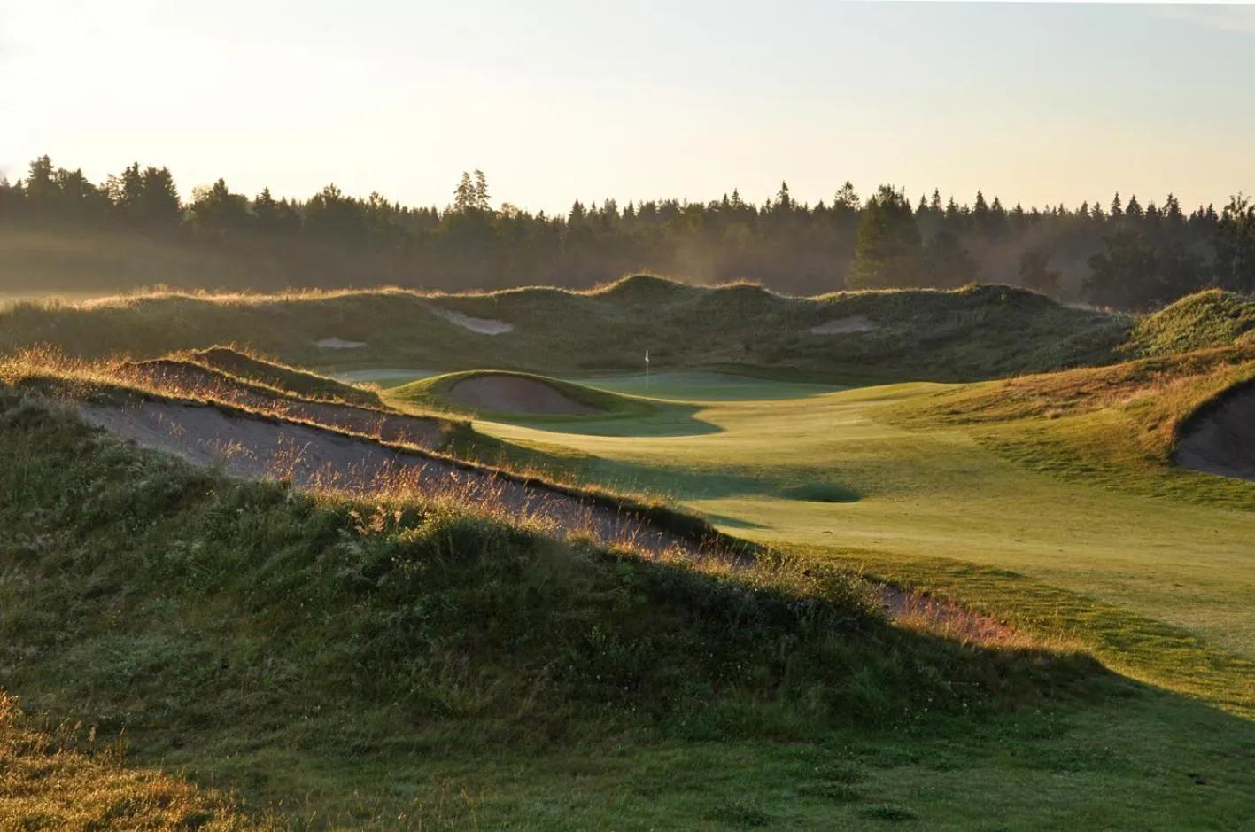 Natural landscape in Sand Golf Club