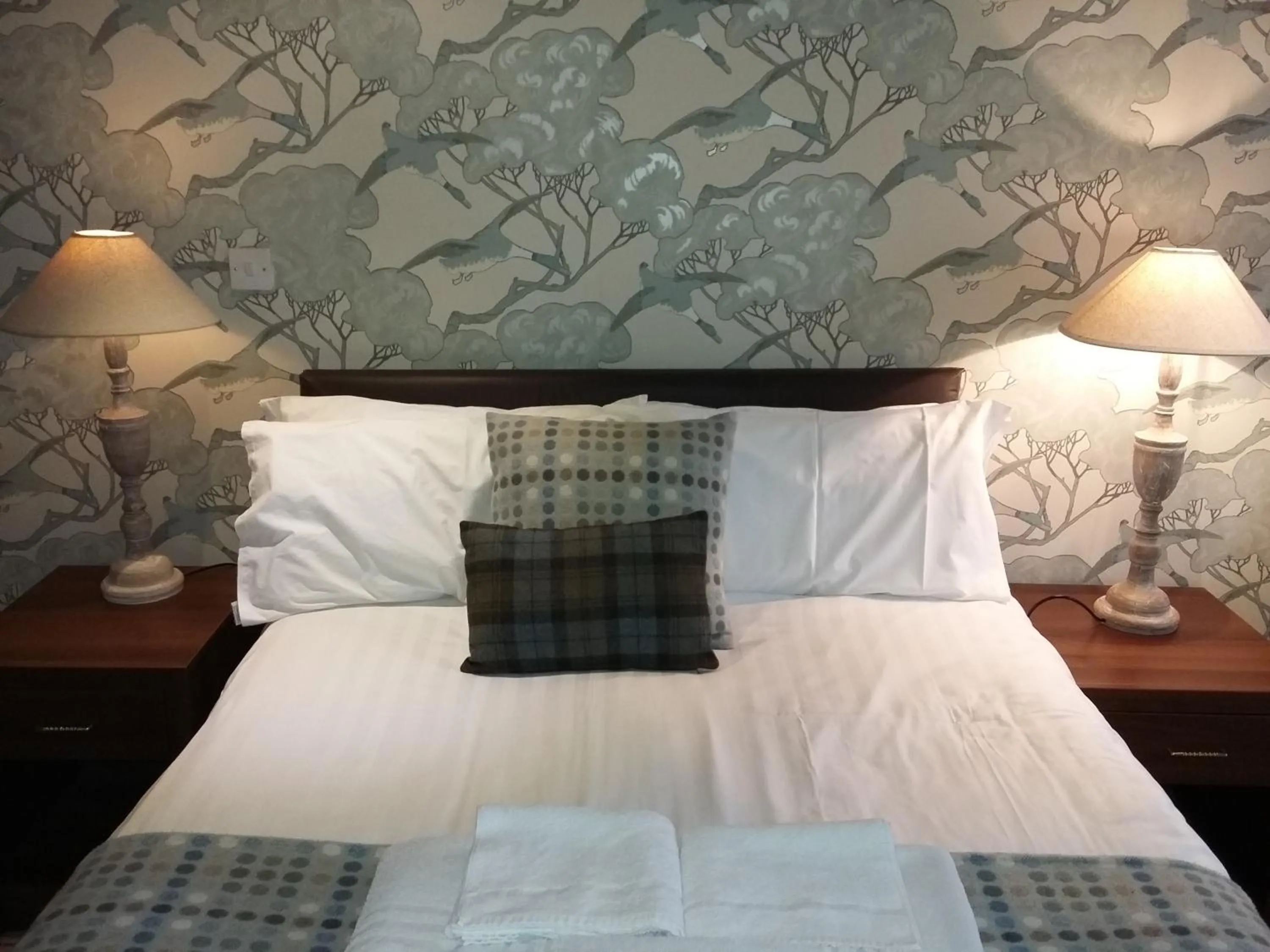 Bed in The Huntsman Inn