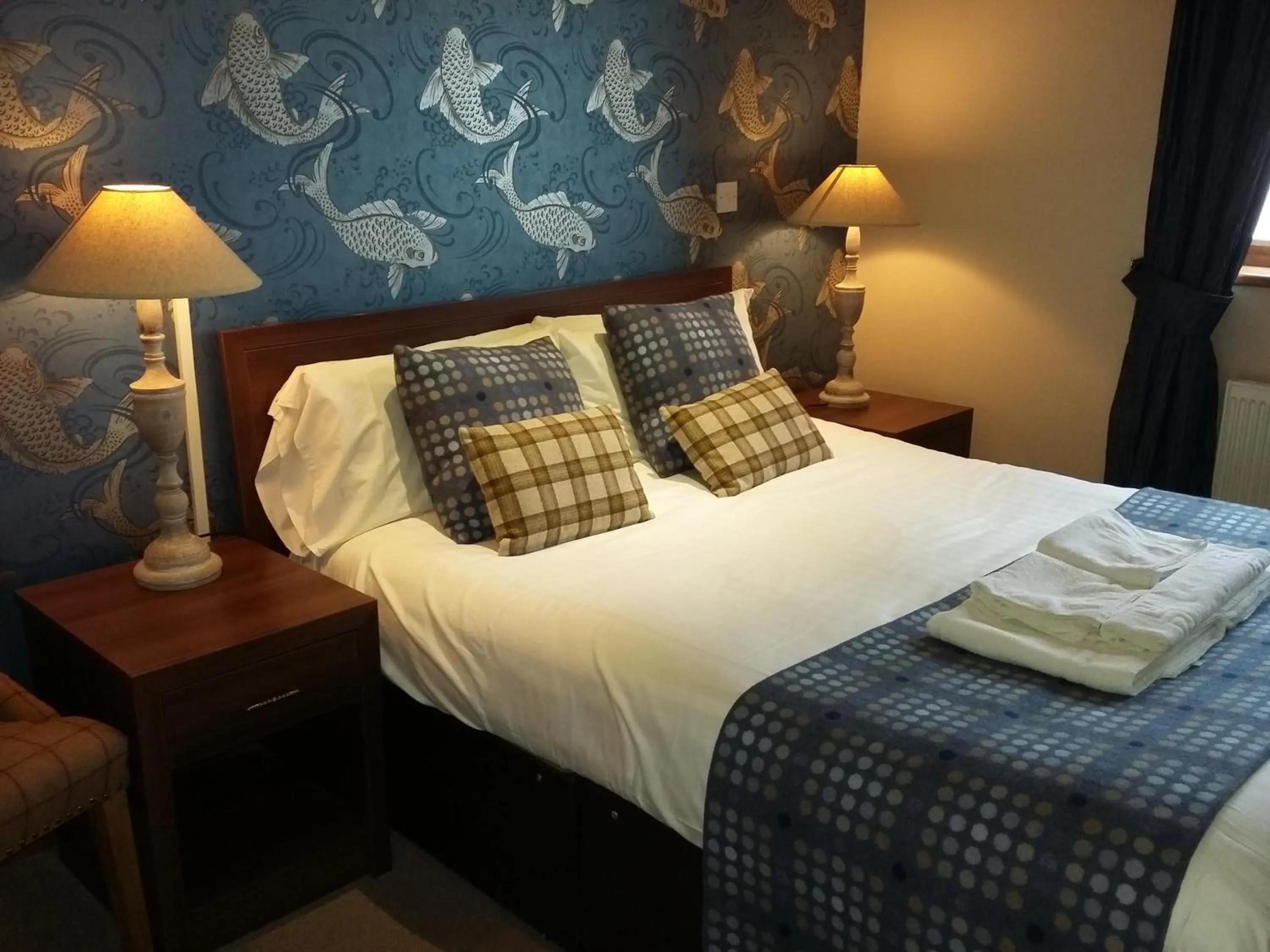 Bed in The Huntsman Inn