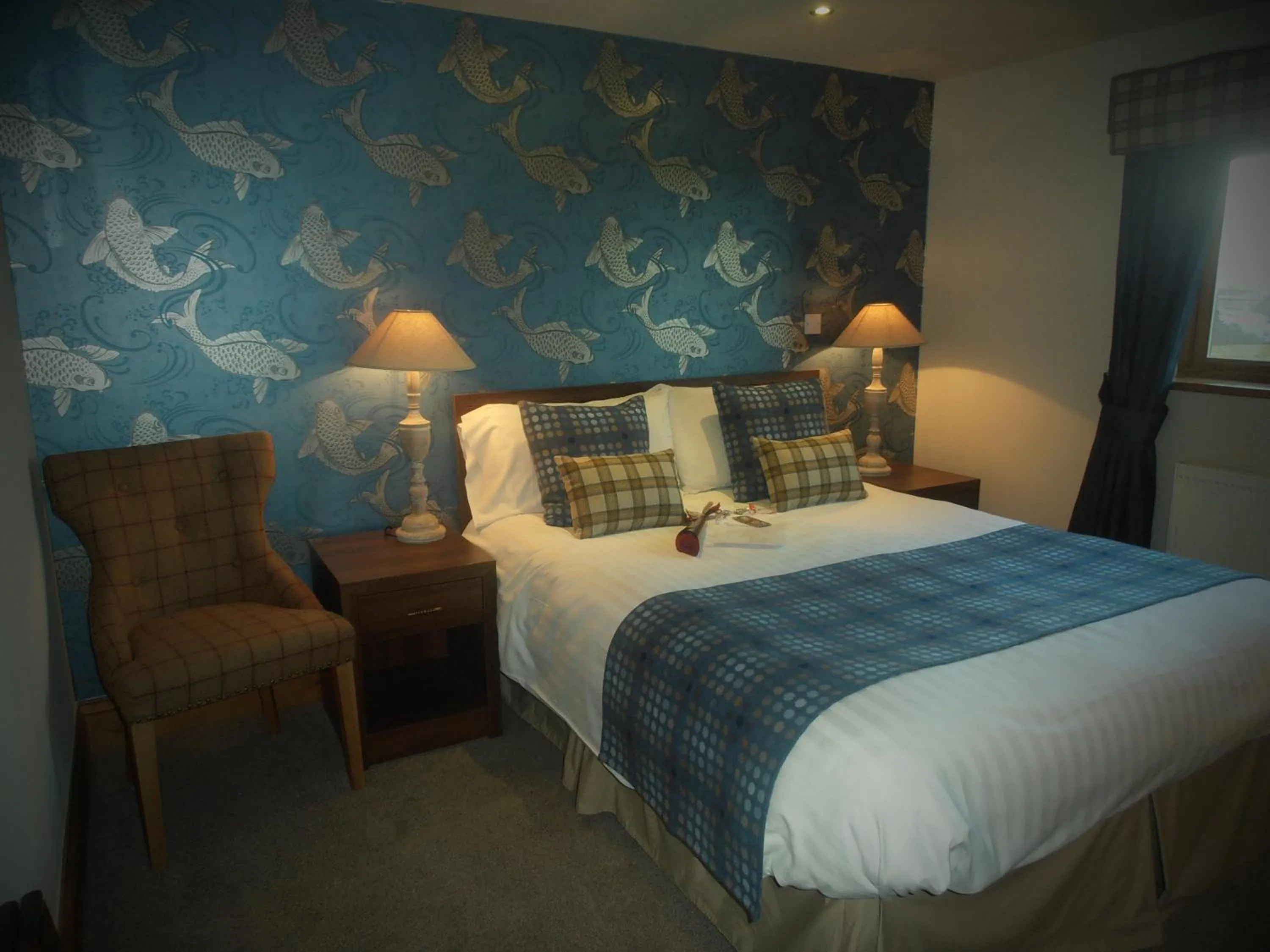 Bed in The Huntsman Inn