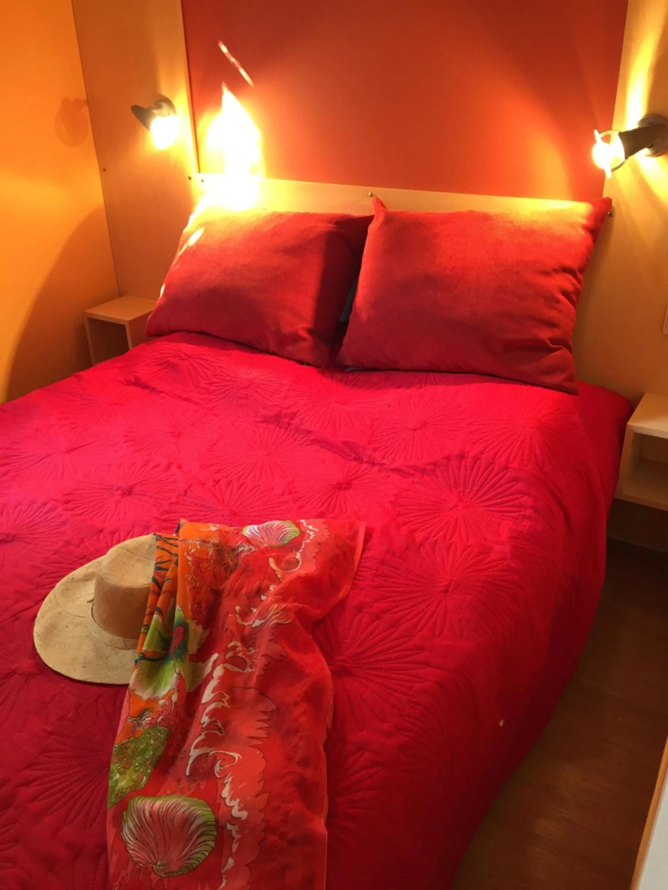 Bed in Camping les Orangers