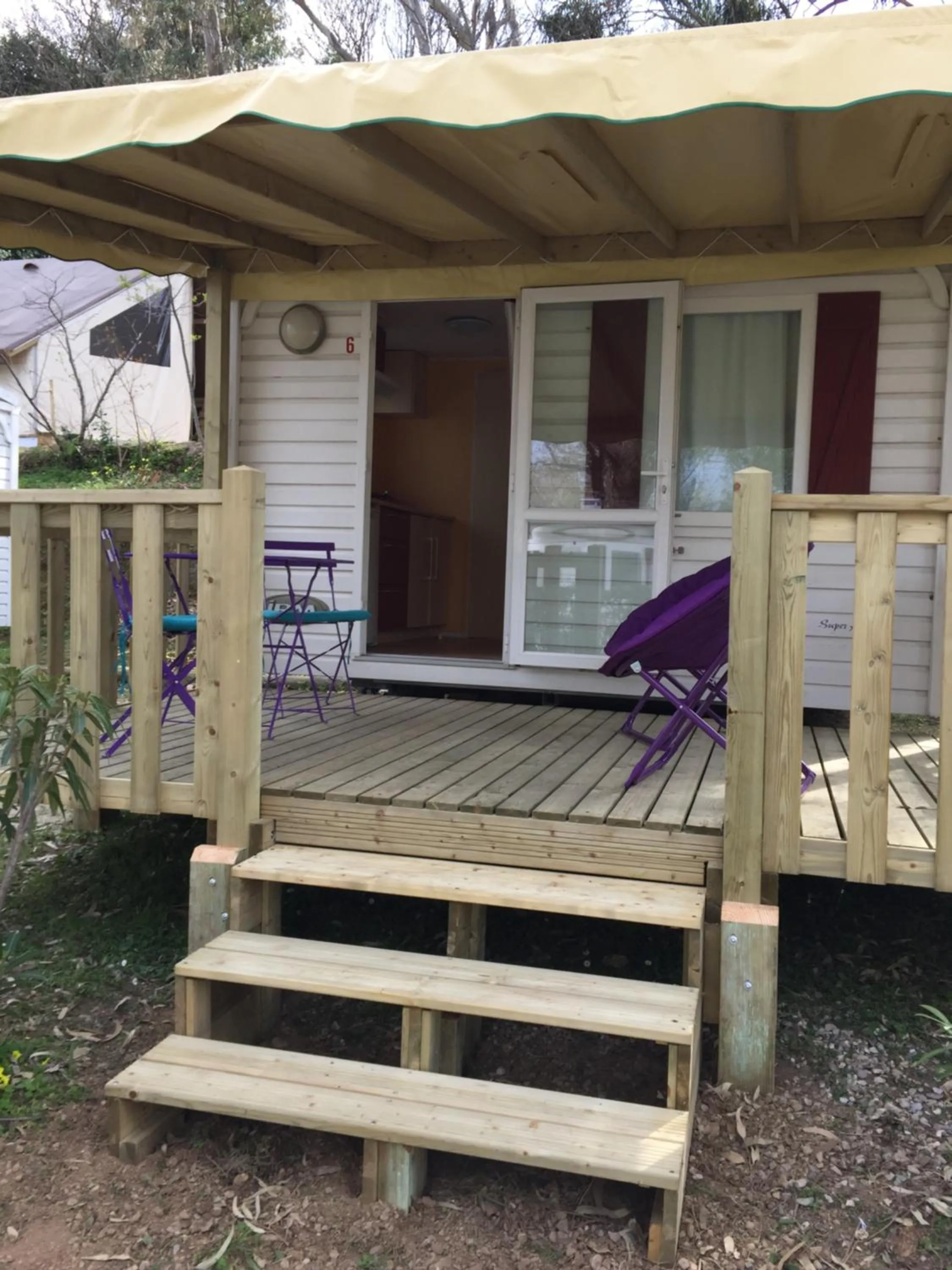Patio in Camping les Orangers