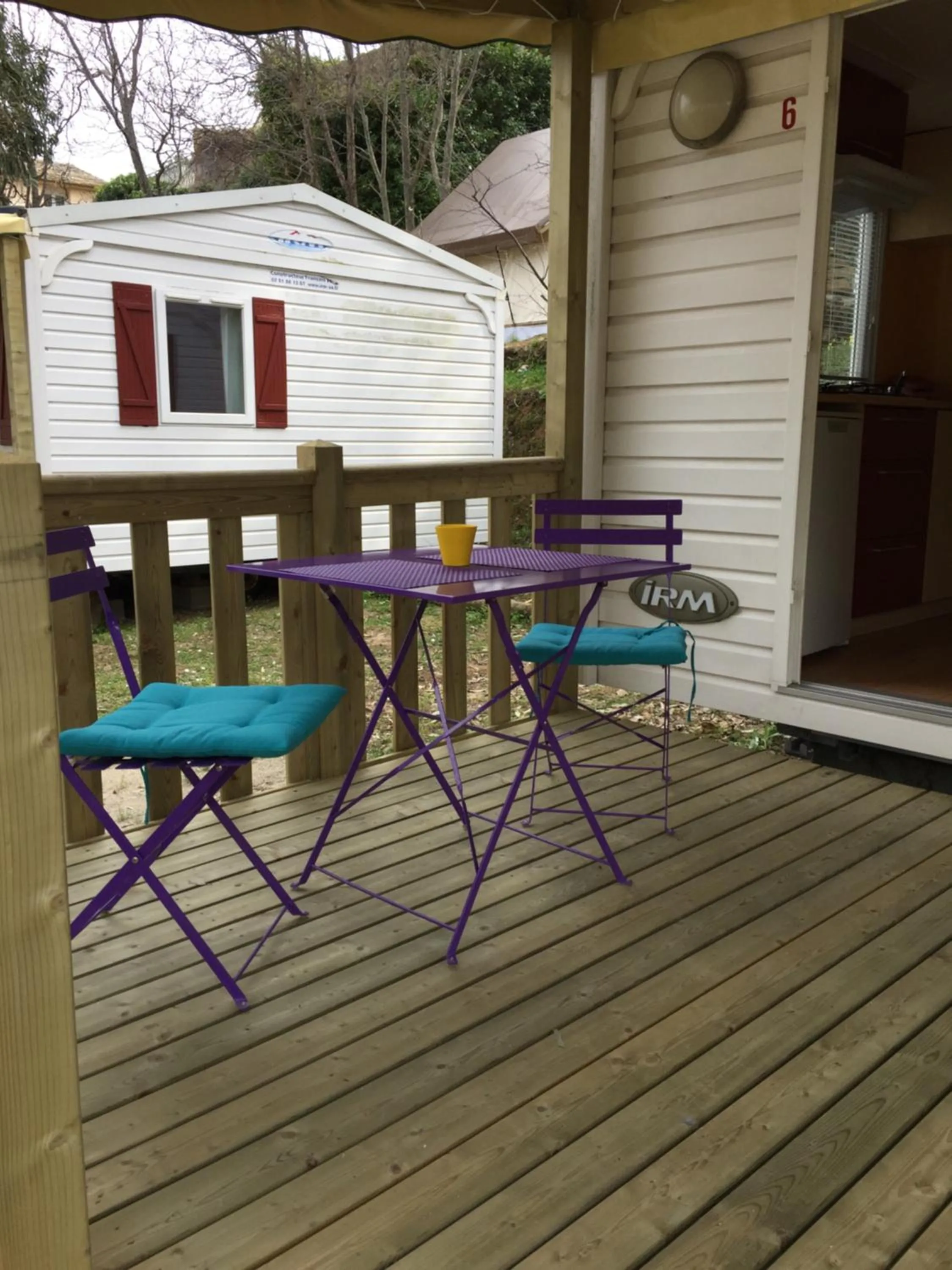 Balcony/Terrace in Camping les Orangers