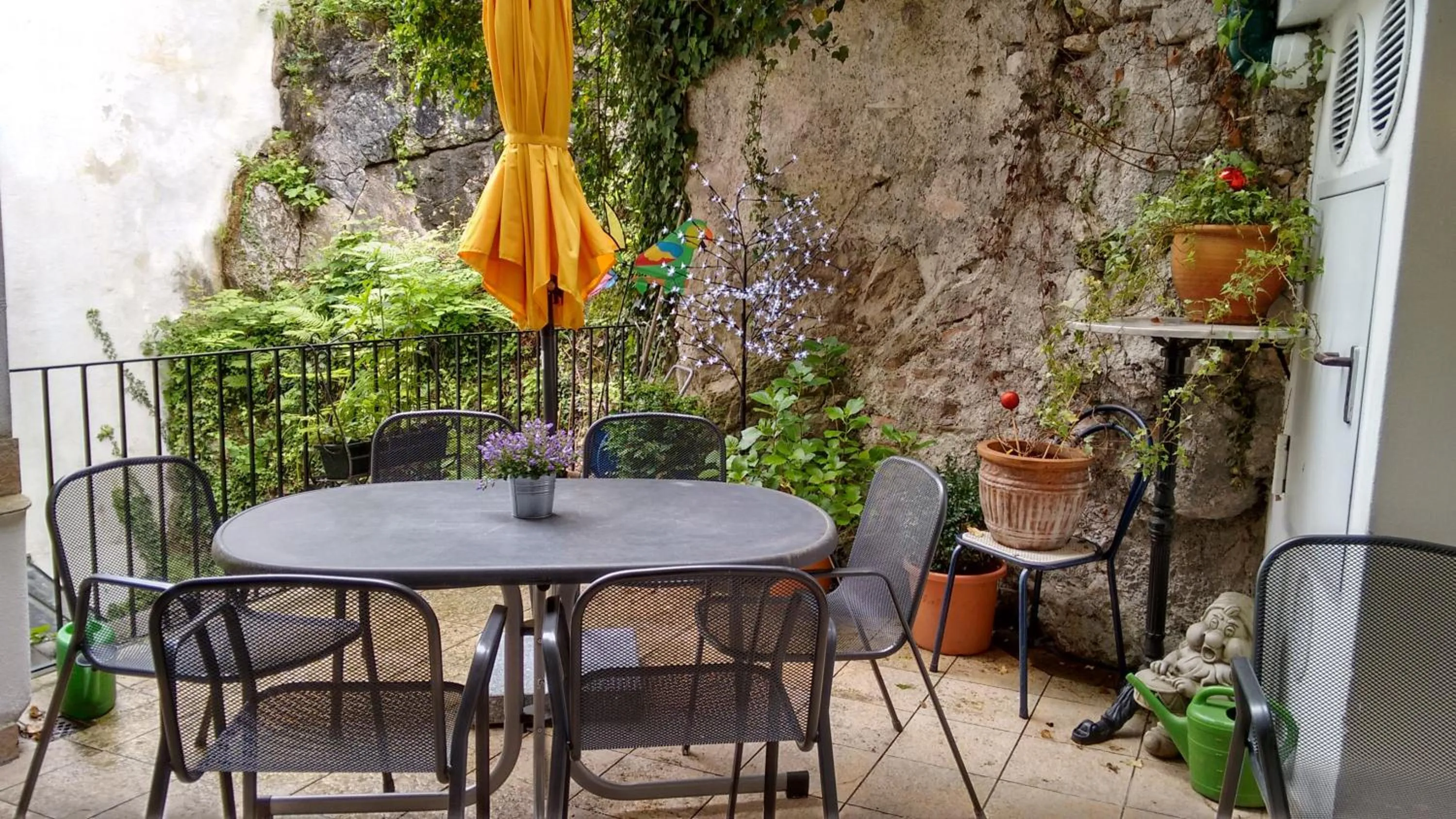 Patio in Cityhotel Junger Fuchs