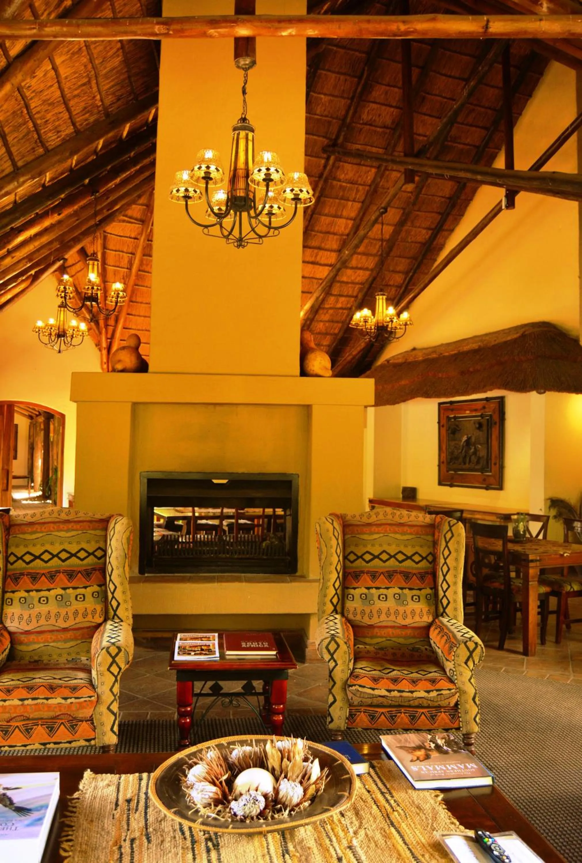 Seating area in Premier Resort Mpongo Private Game Reserve
