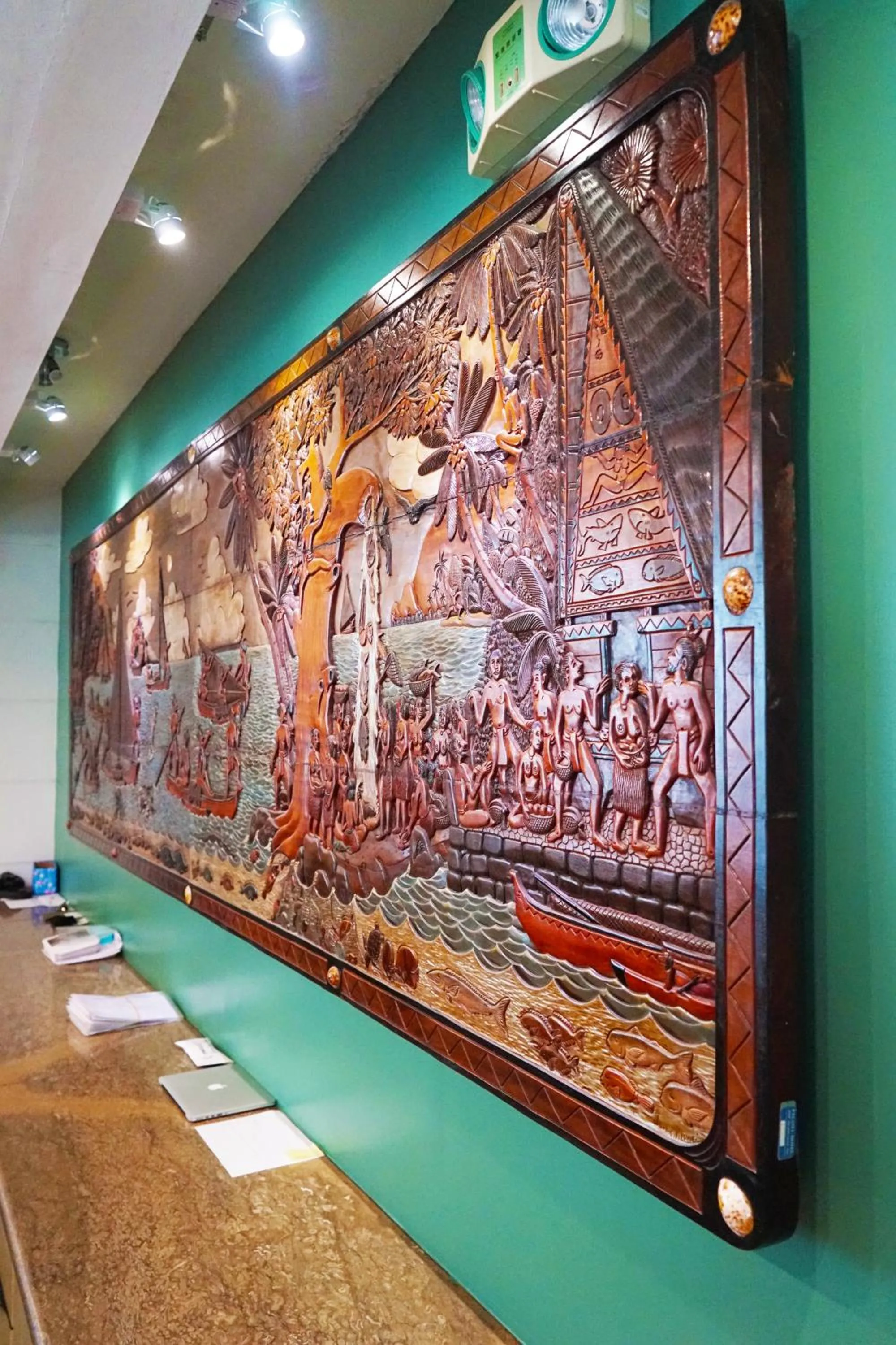 Decorative detail in Palasia Hotel