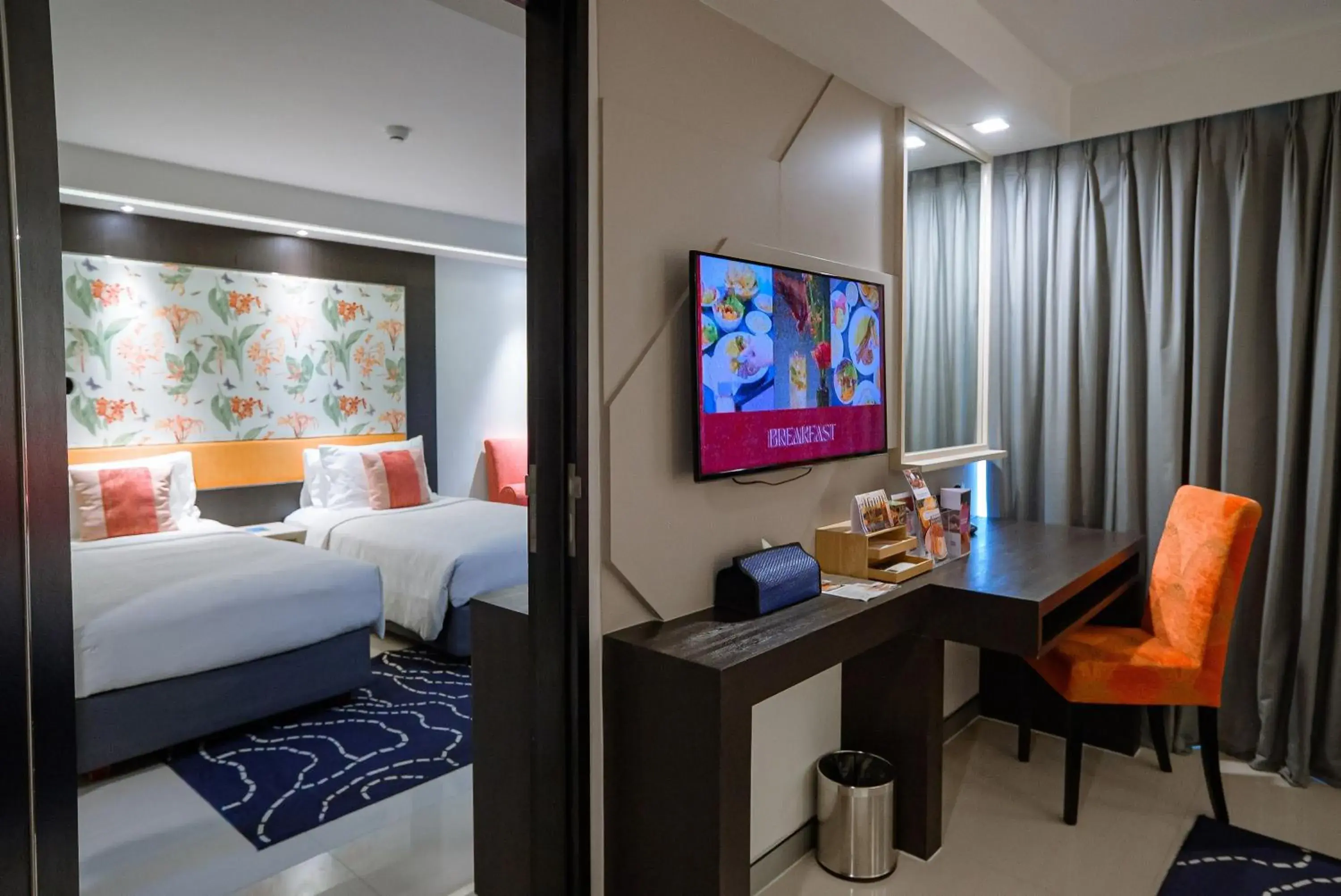 Bed in Hotel Clover Asoke - SHA Extra Plus Bed in Hotel Clover Asoke - SHA Extra Plus