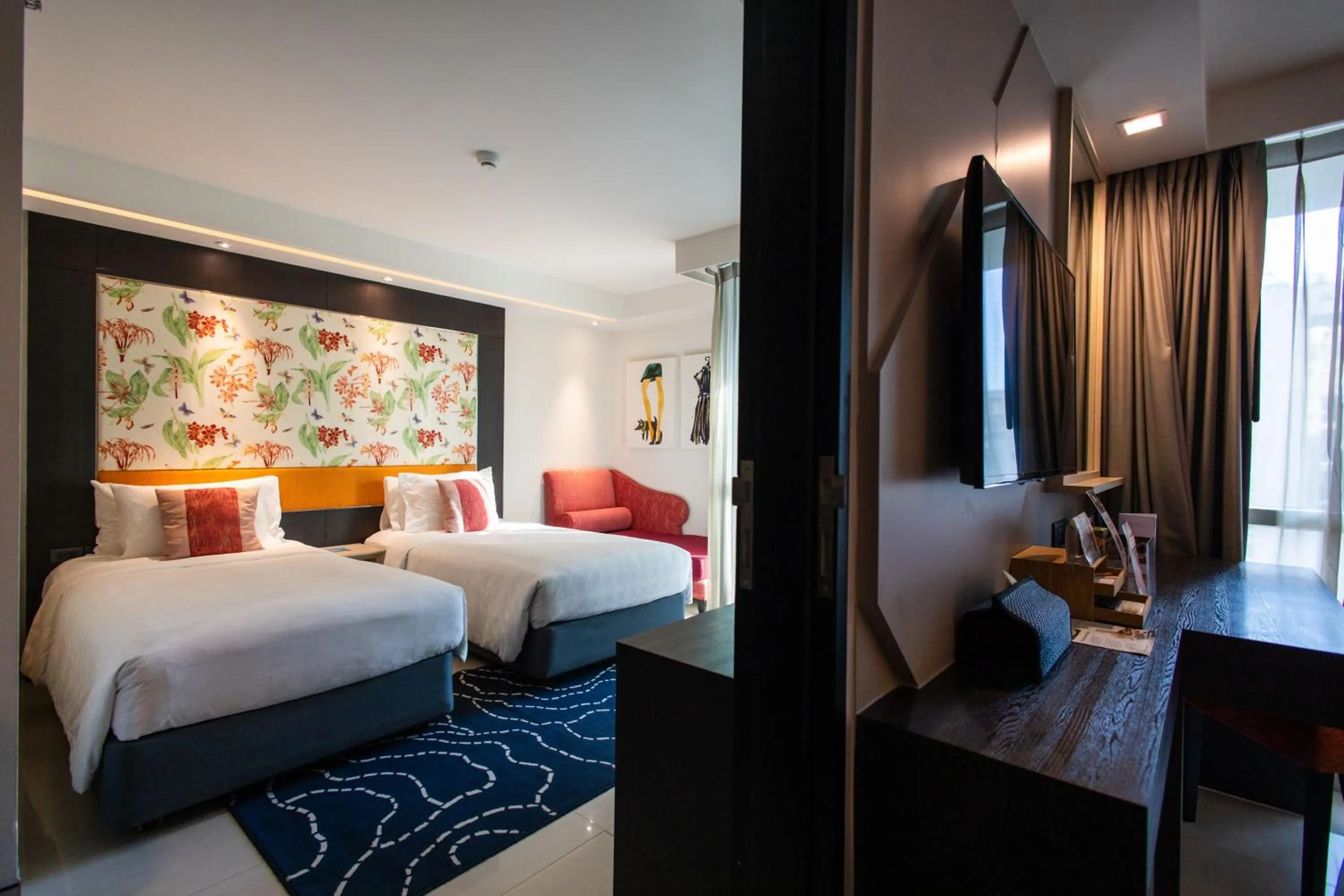 Bedroom, Bed in Hotel Clover Asoke - SHA Extra Plus