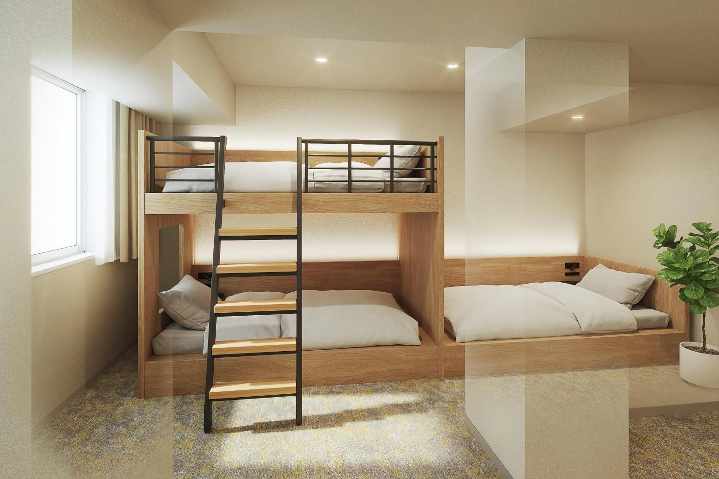 Bed in WAYPOINT TSUKIJI Tokyo