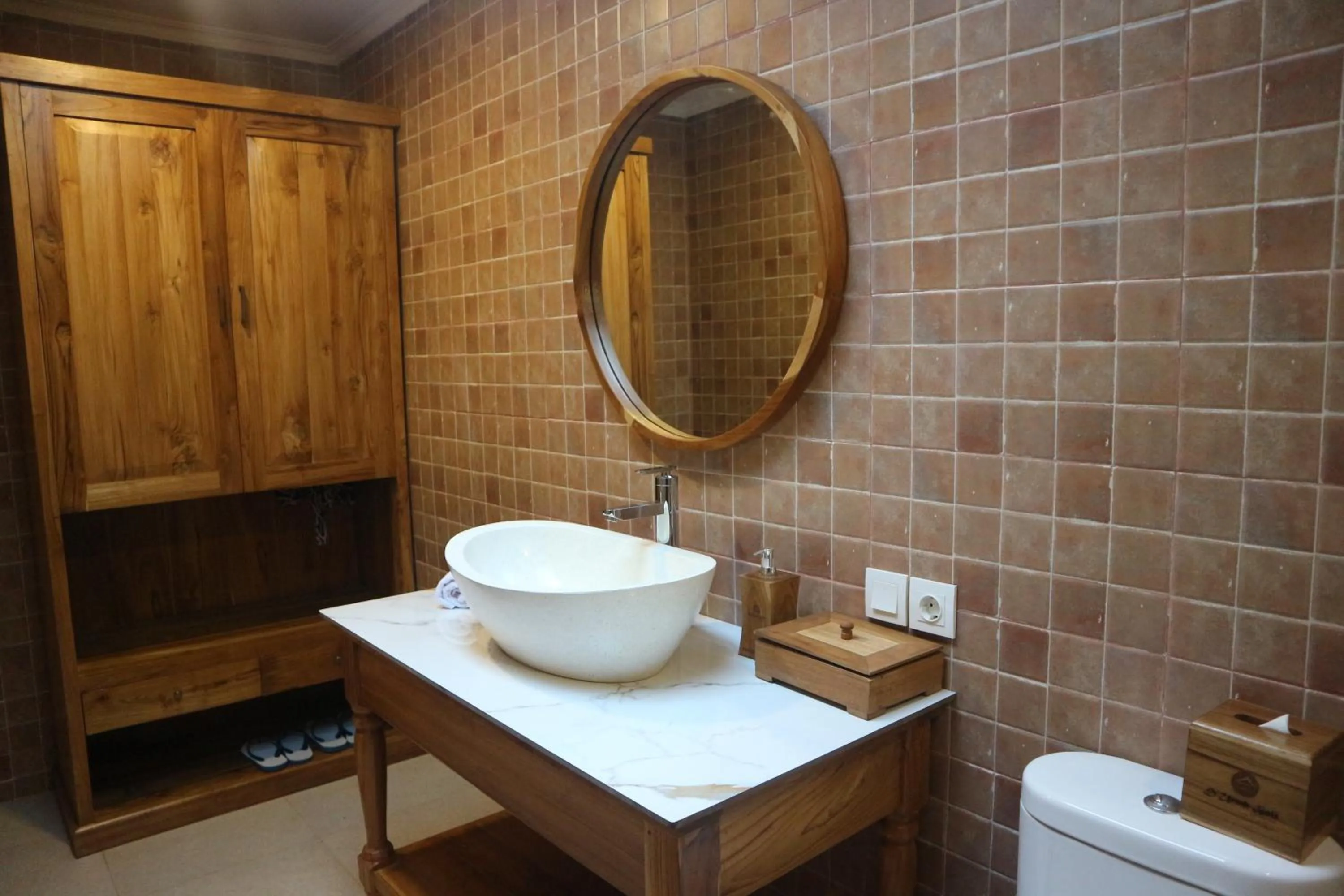 Bathroom in De Umah Bali Eco Tradi Home