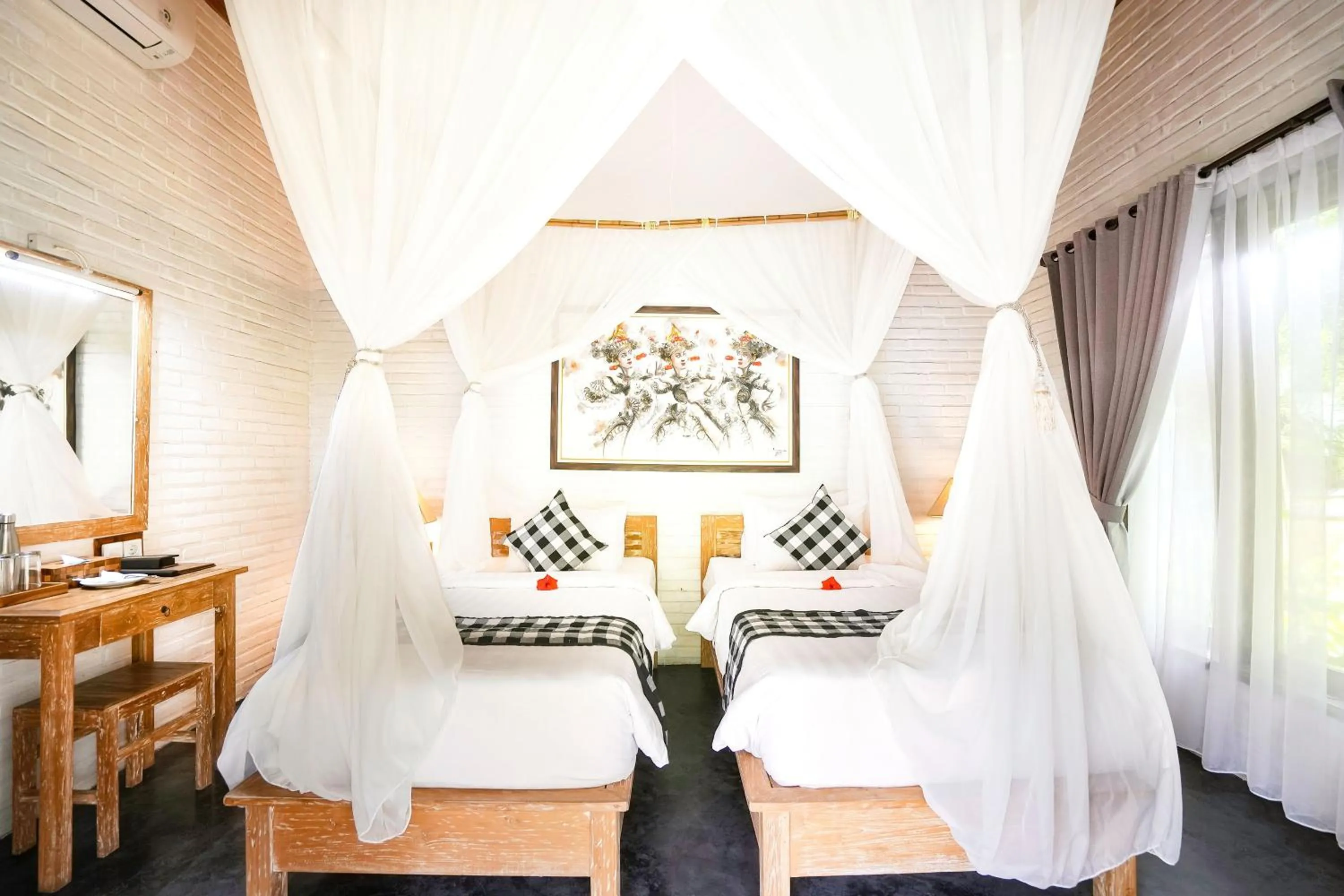 Bed in De Umah Bali Eco Tradi Home