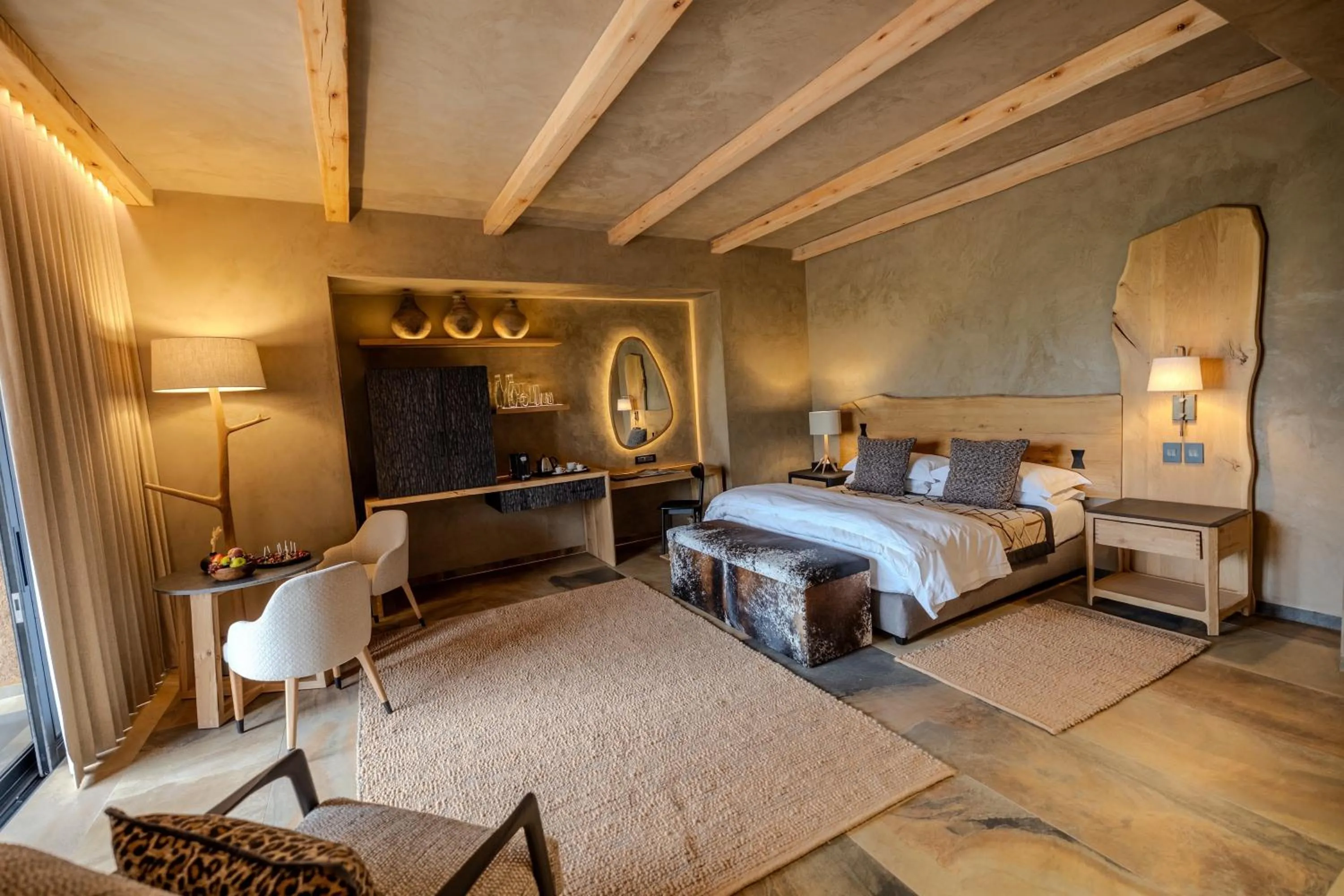 Bed in Kapama River Lodge