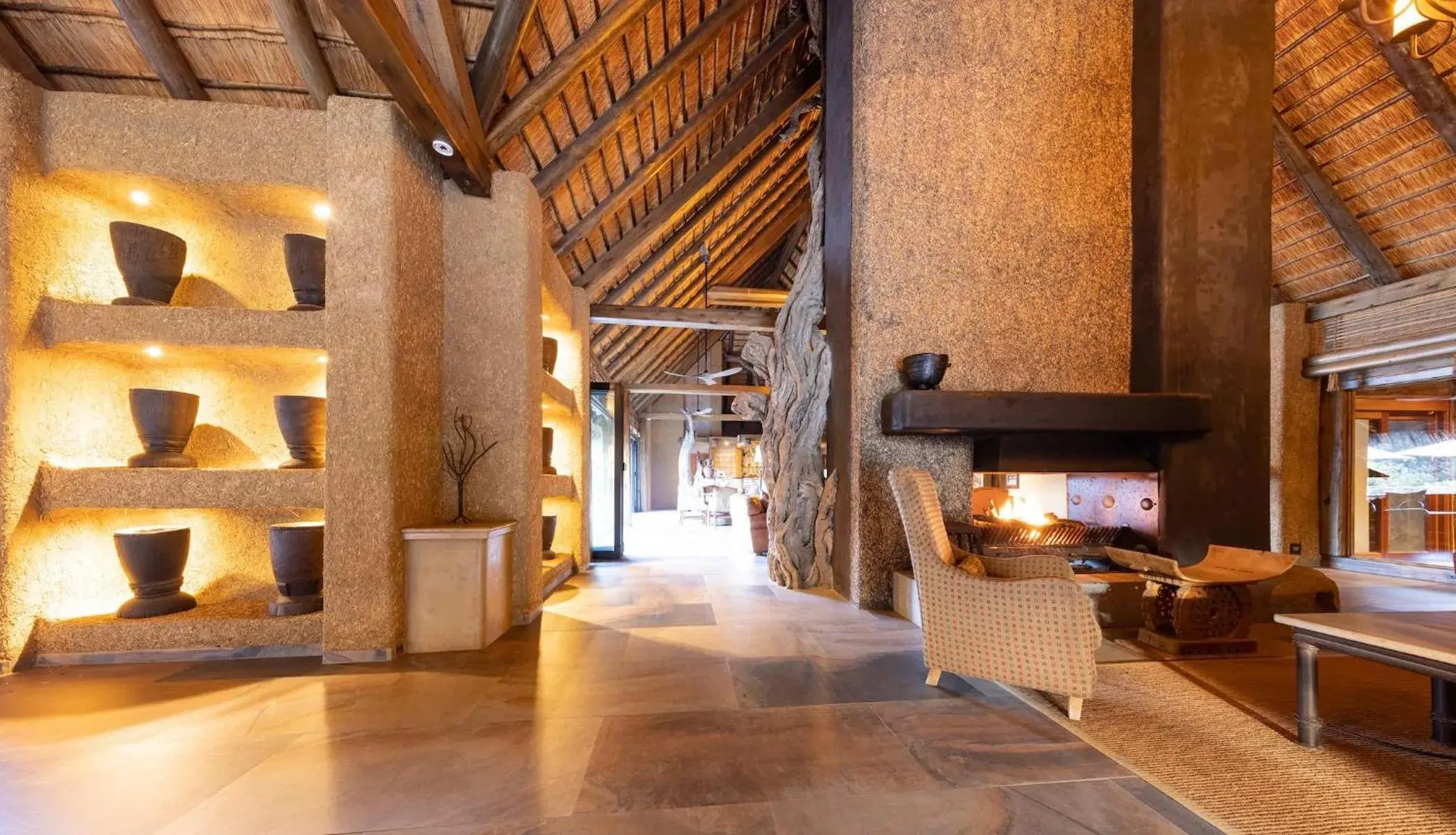 Living room in Kapama River Lodge Living room in Kapama River Lodge