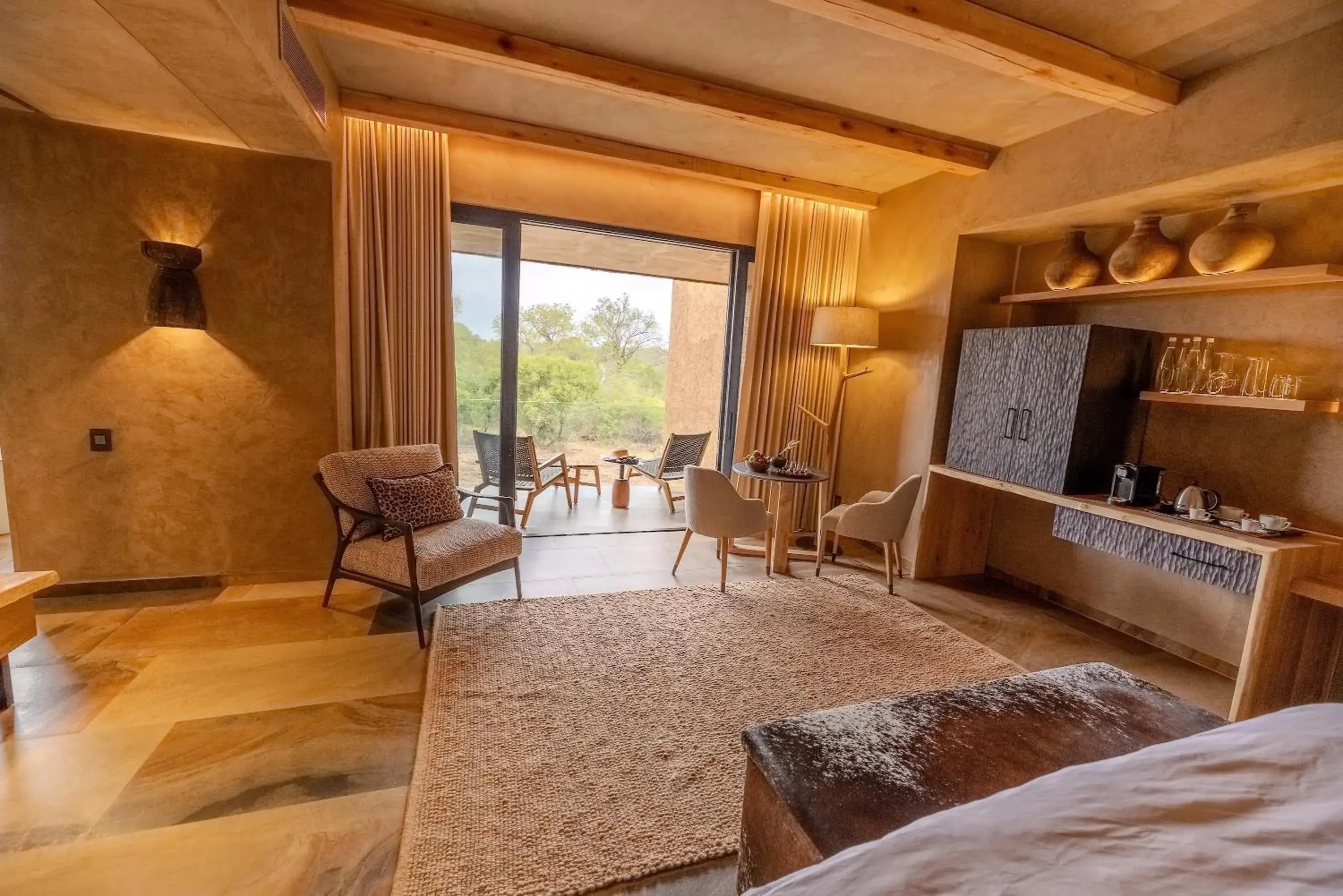 View (from property/room), Bed in Kapama River Lodge View (from property/room), Bed in Kapama River Lodge