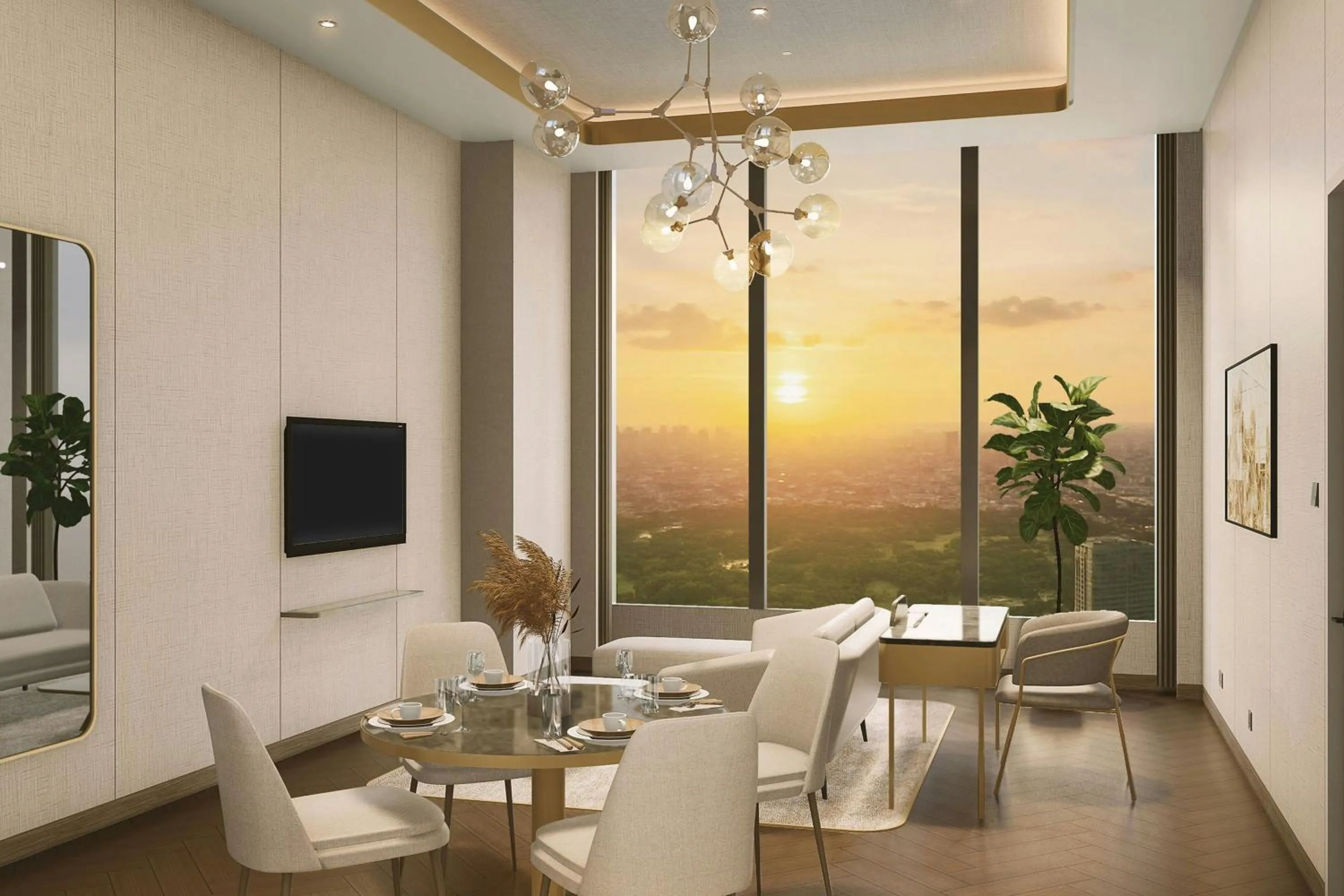 Living room in AC Hotel by Marriott Manila