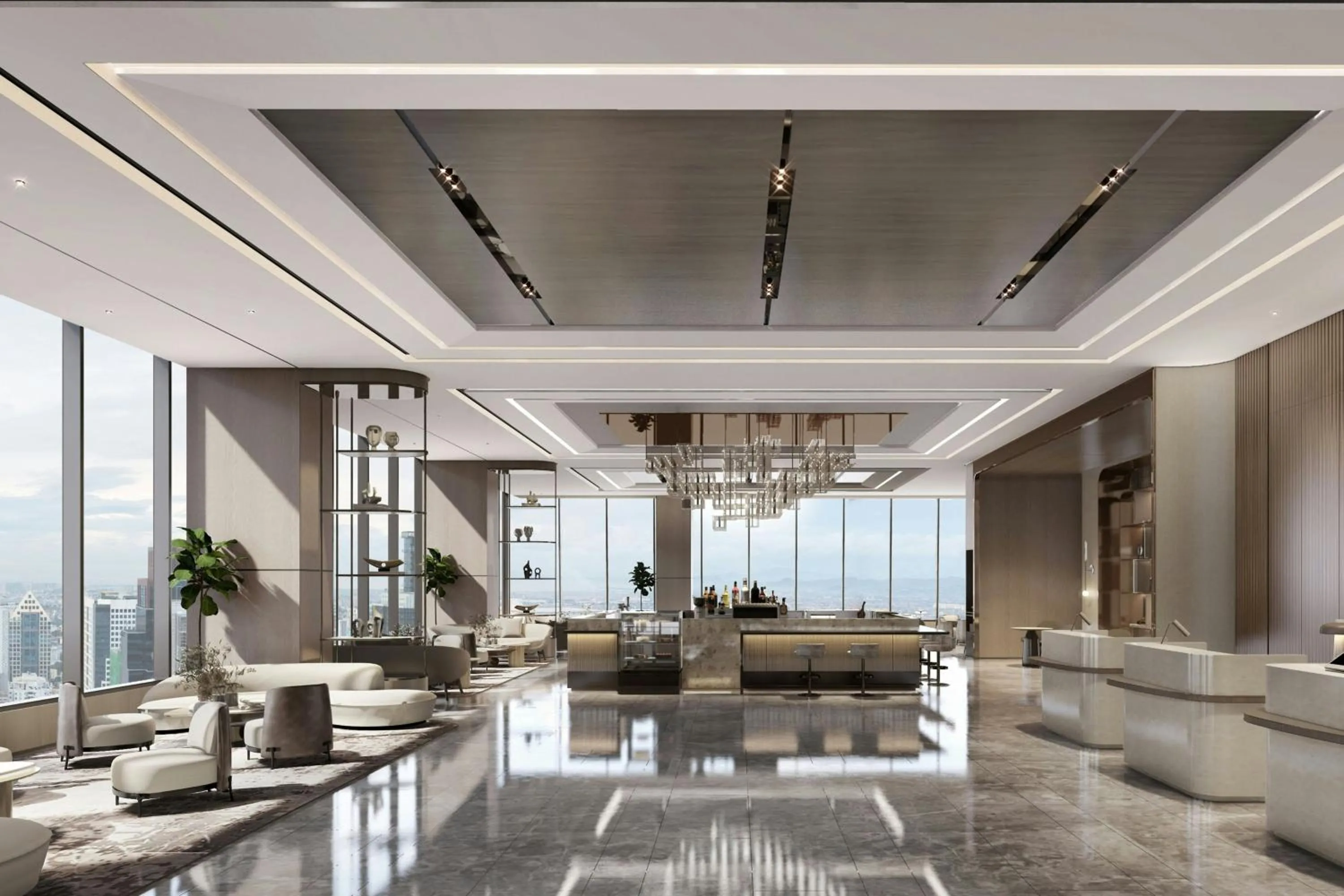 Lobby or reception in AC Hotel by Marriott Manila