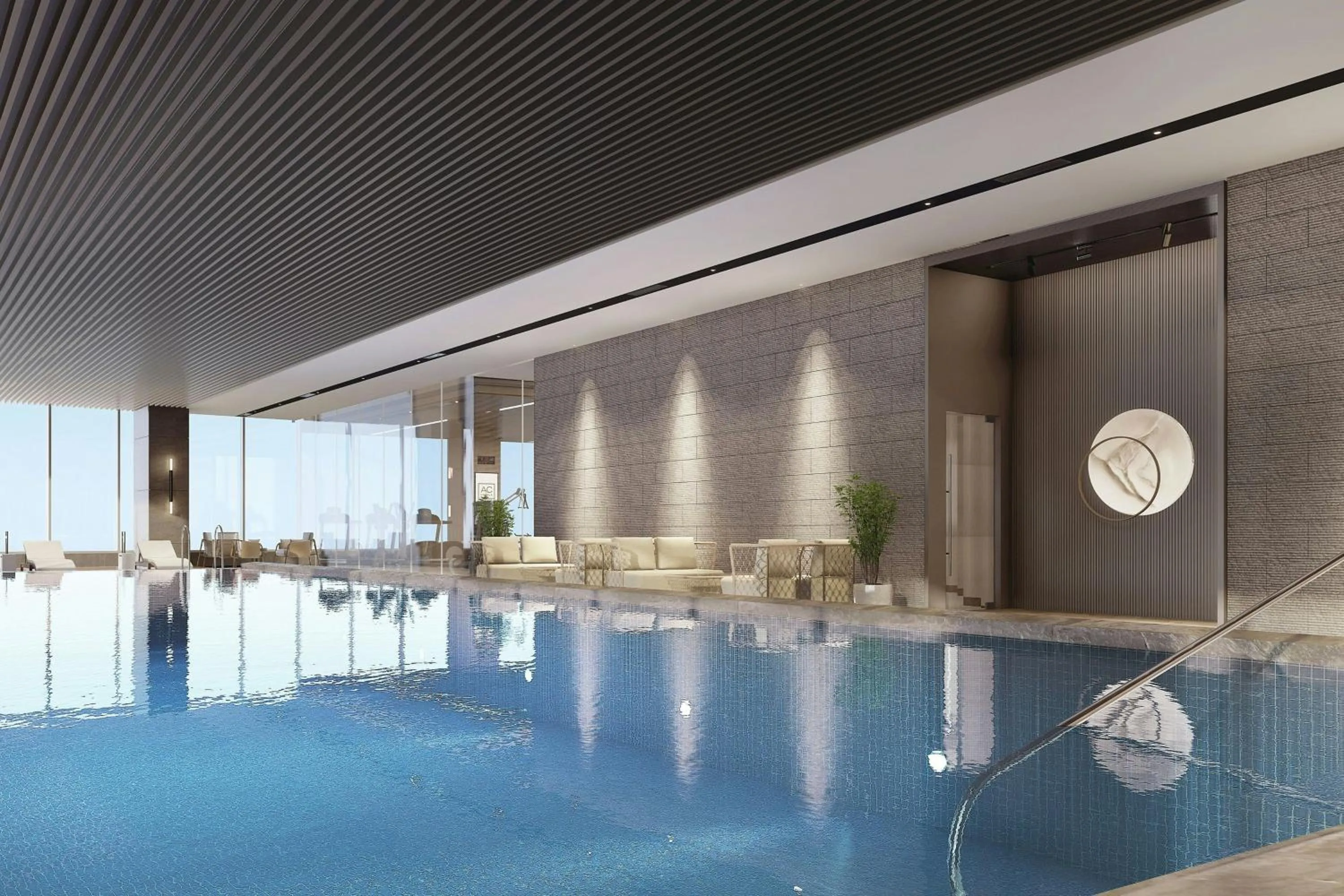 Swimming pool in AC Hotel by Marriott Manila