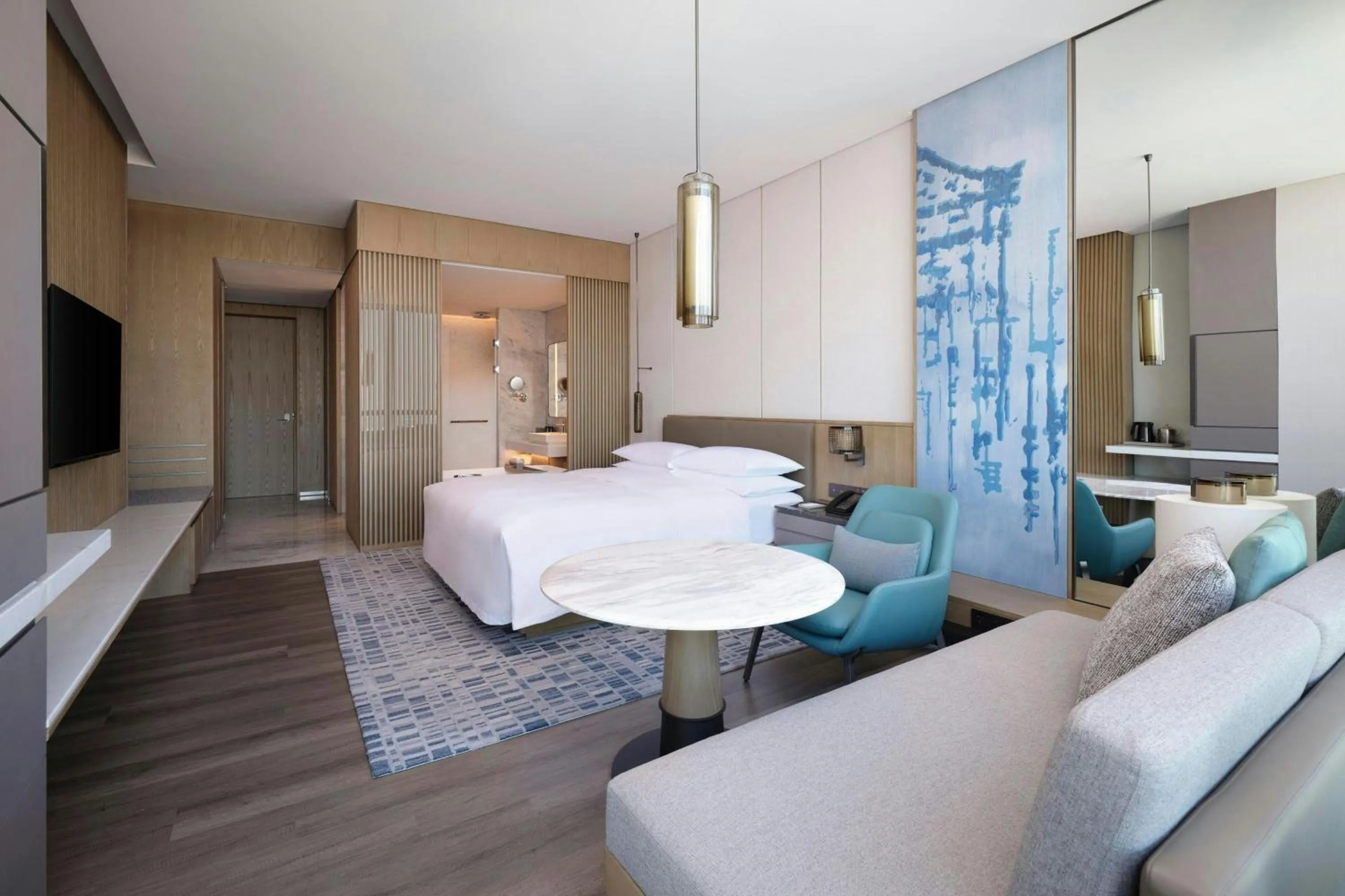 Standard King Room with City View in Huzhou Marriott Hotel Nanxun