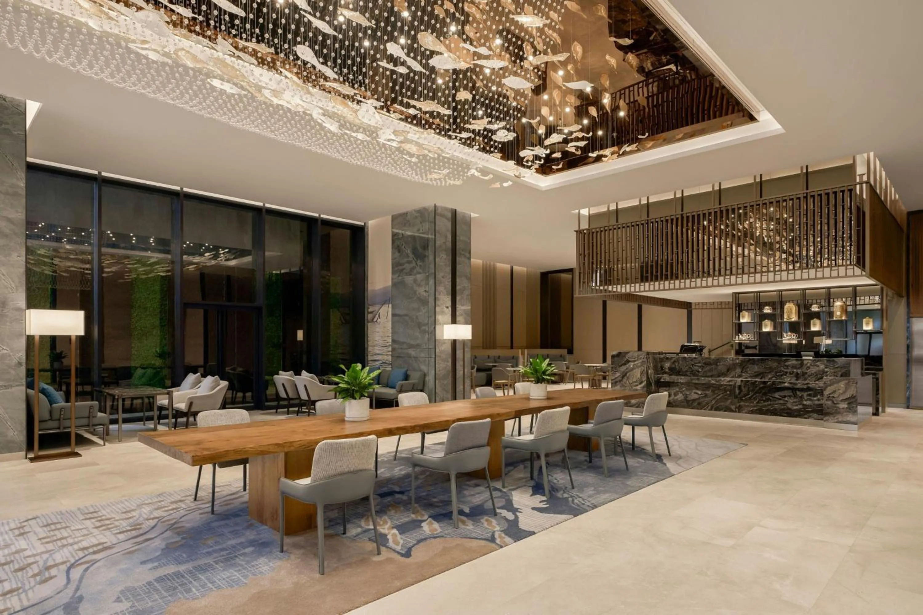 Lobby or reception in Marriott Executive Apartments Danang, Han River