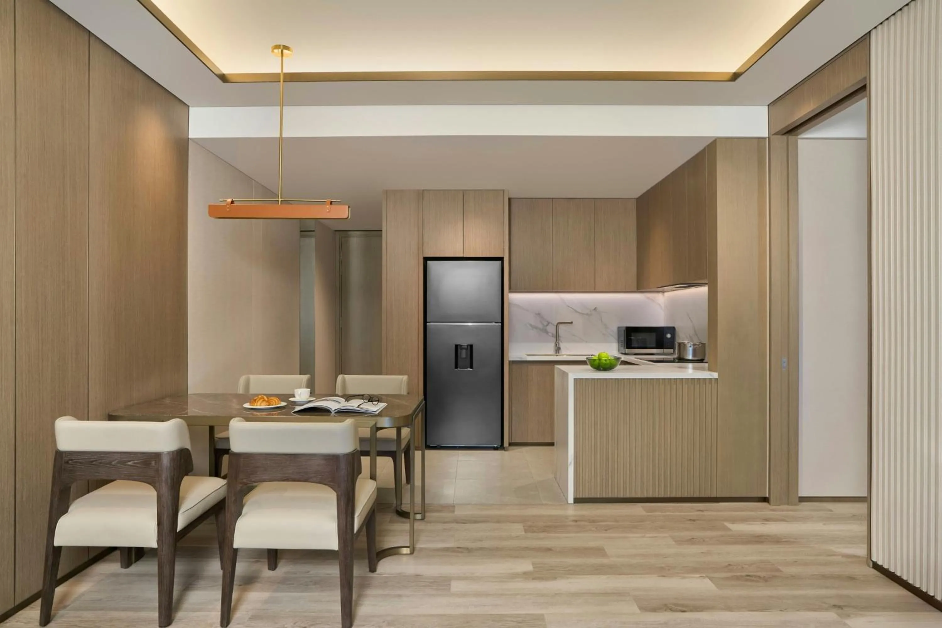 Kitchen or kitchenette in Marriott Executive Apartments Danang, Han River