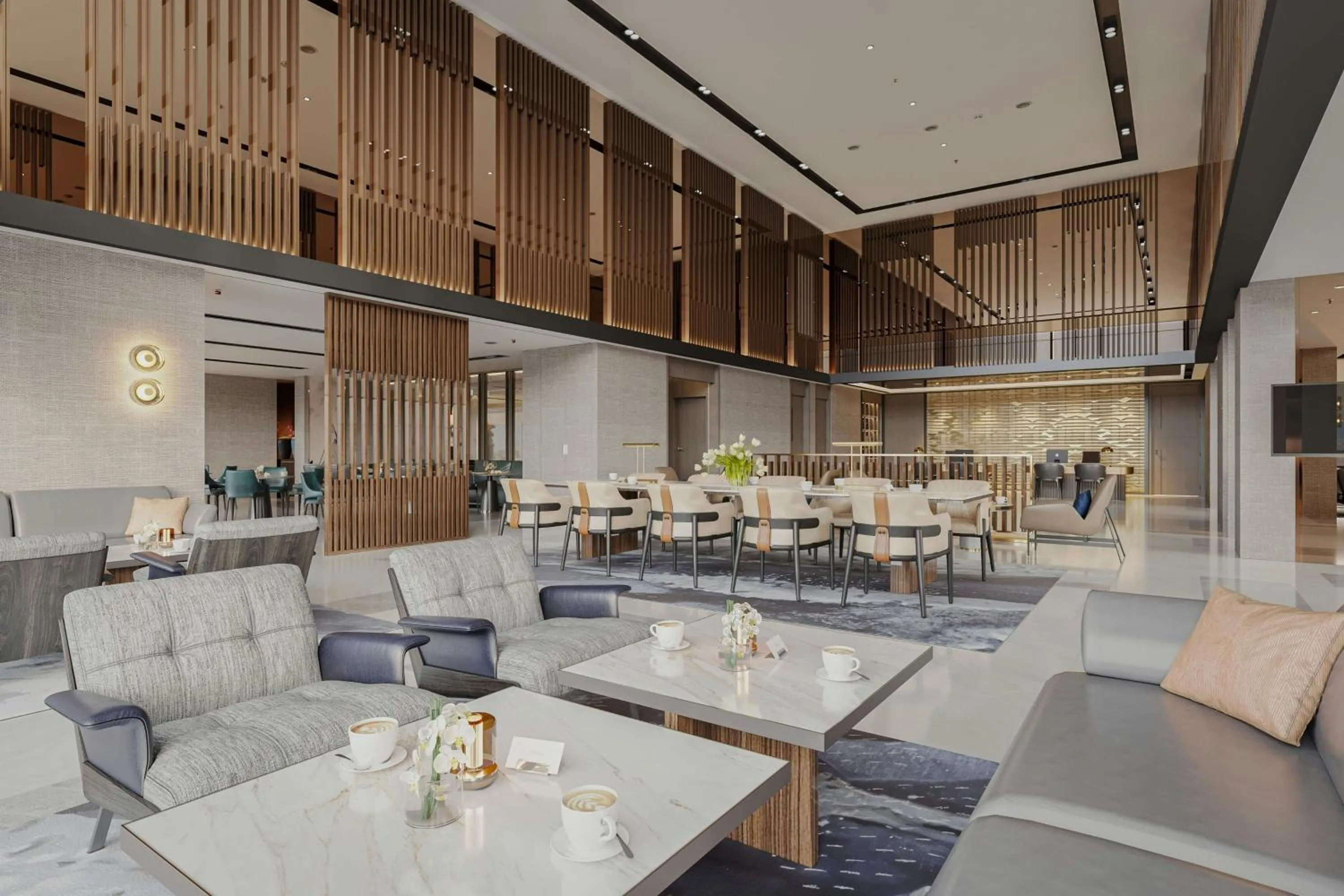 Lobby or reception in Marriott Executive Apartments Danang, Han River
