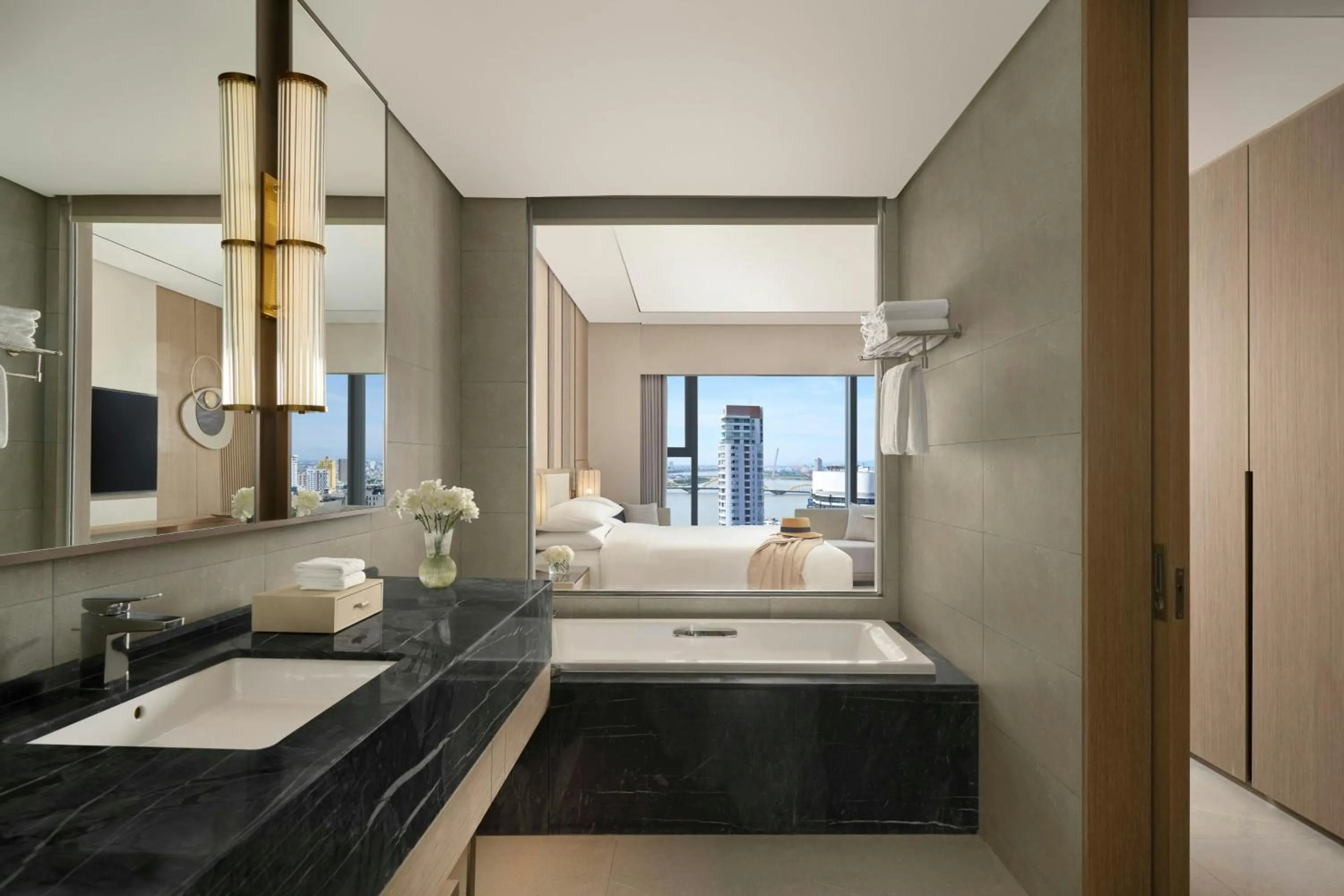 Bathroom in Marriott Executive Apartments Danang, Han River
