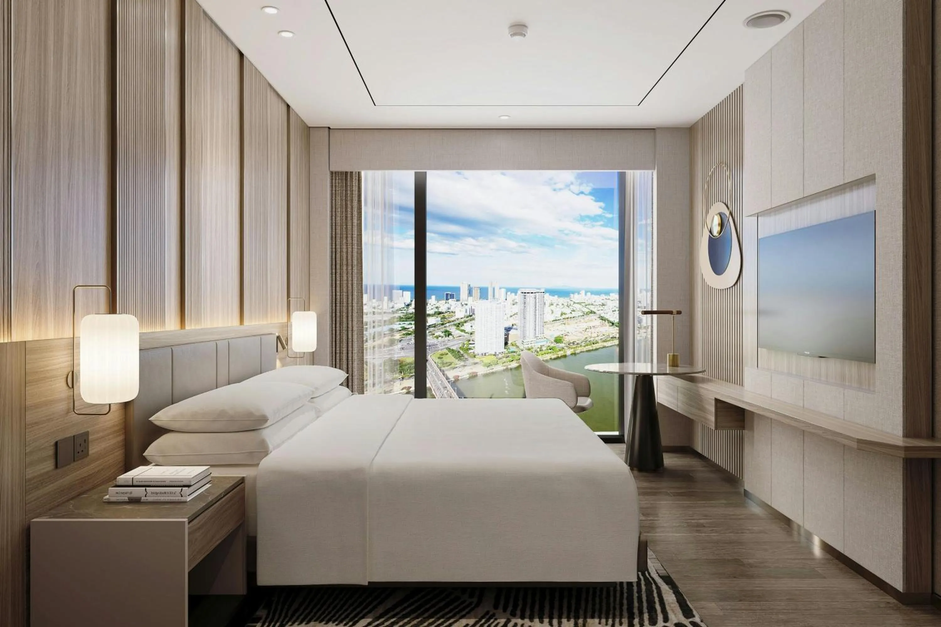 Bedroom, Bed in Marriott Executive Apartments Danang, Han River