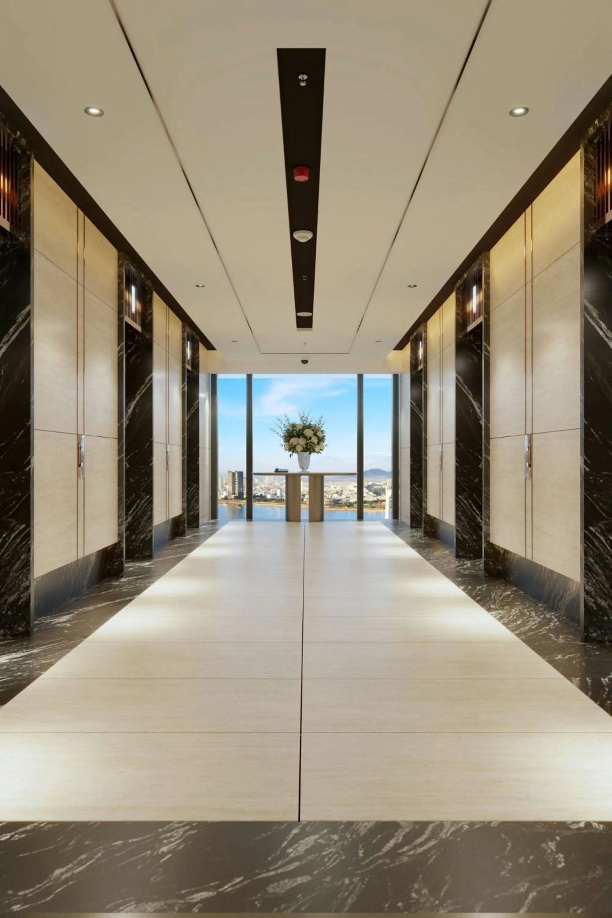 Lobby or reception in Marriott Executive Apartments Danang, Han River