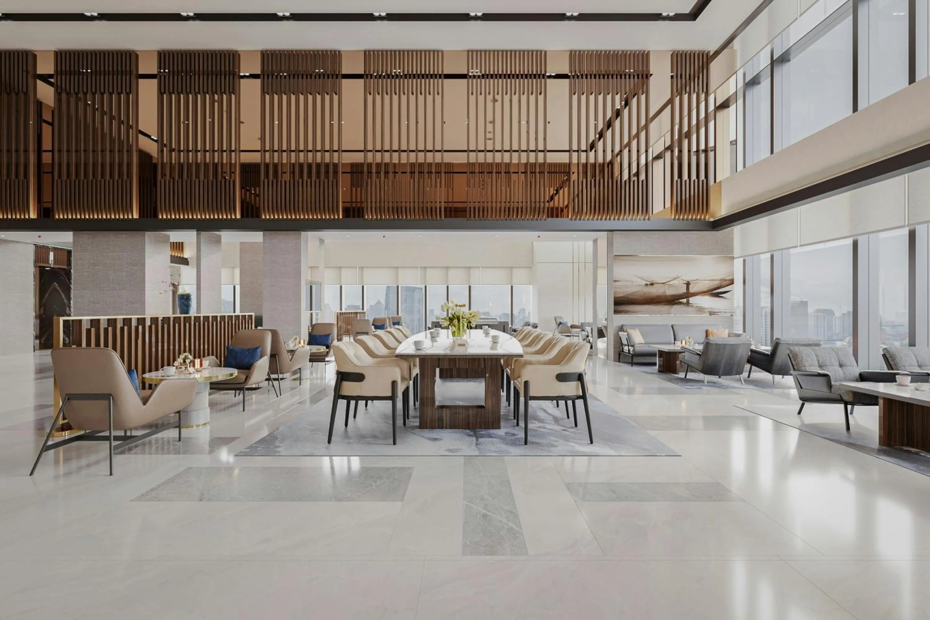 Lobby or reception in Marriott Executive Apartments Danang, Han River