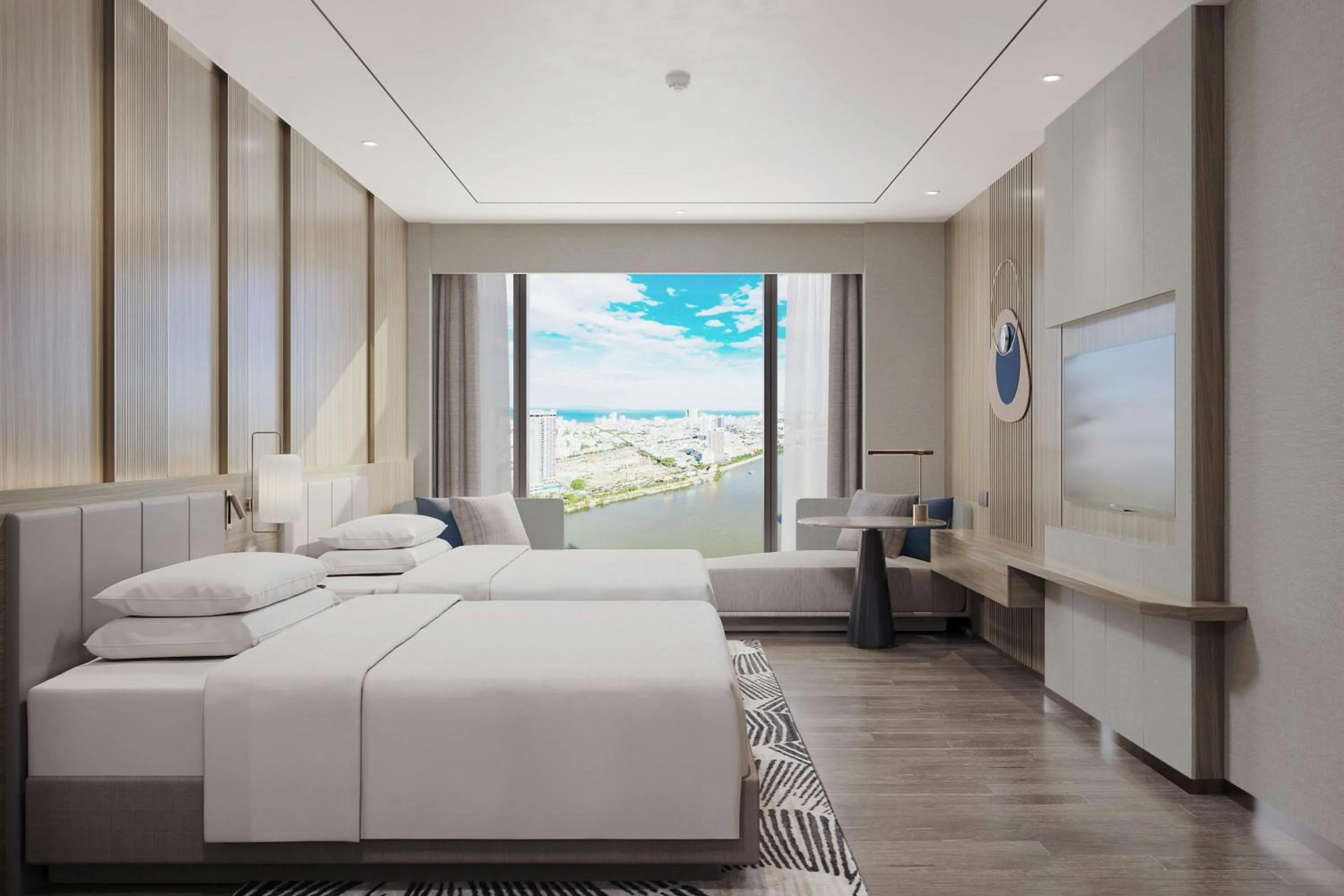 Bedroom, Bed in Marriott Executive Apartments Danang, Han River