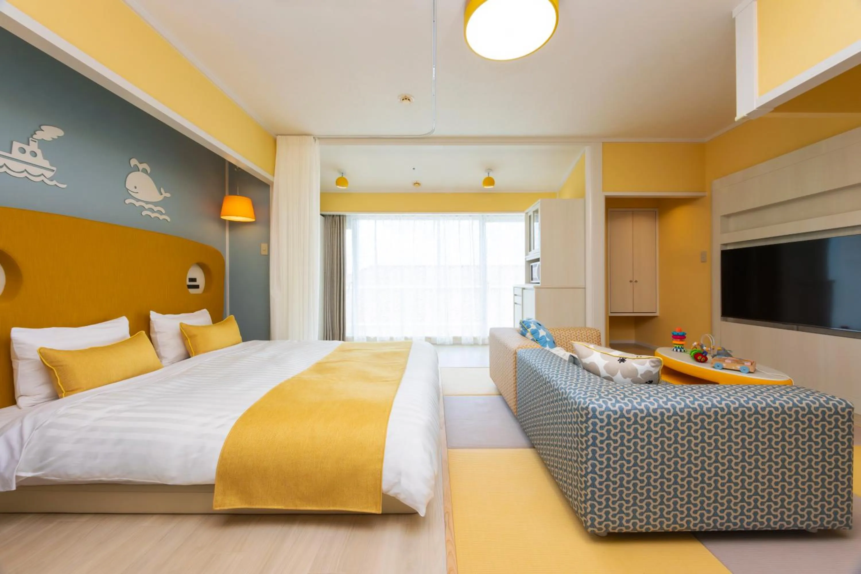 Bed in Kamogawa Grand Hotel