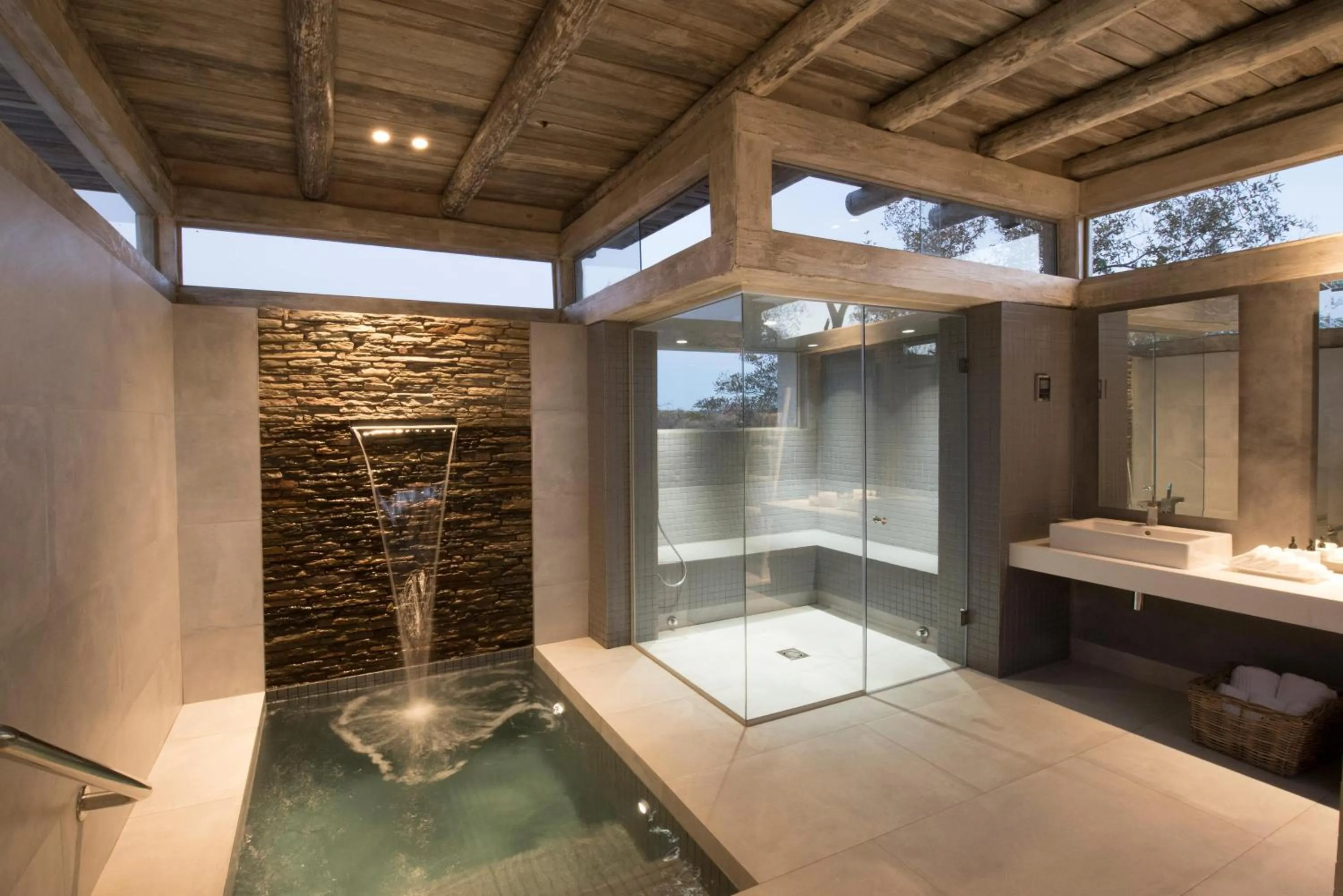 Steam room in Kapama Buffalo Camp