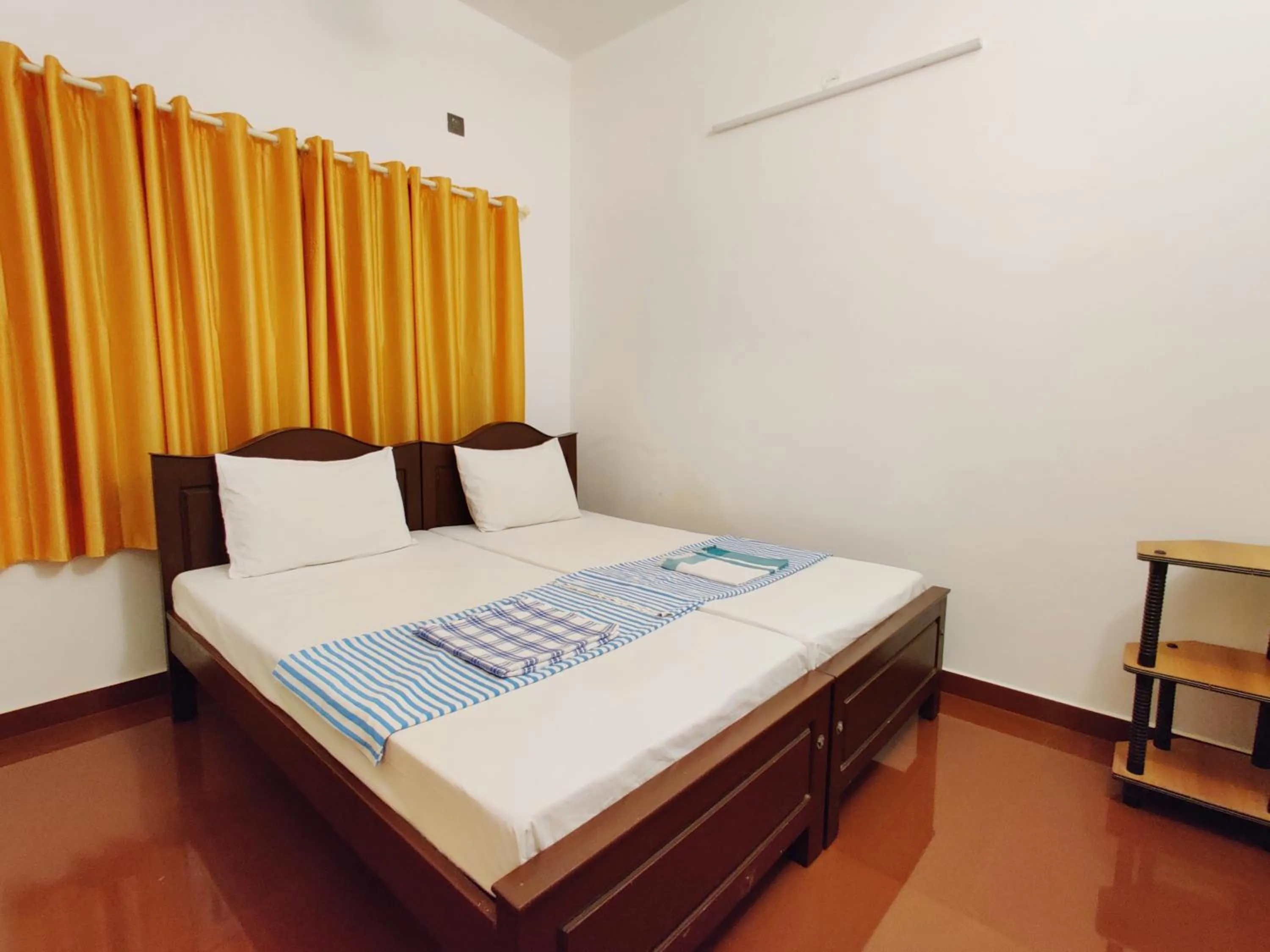 Bed in Calvin's Inn