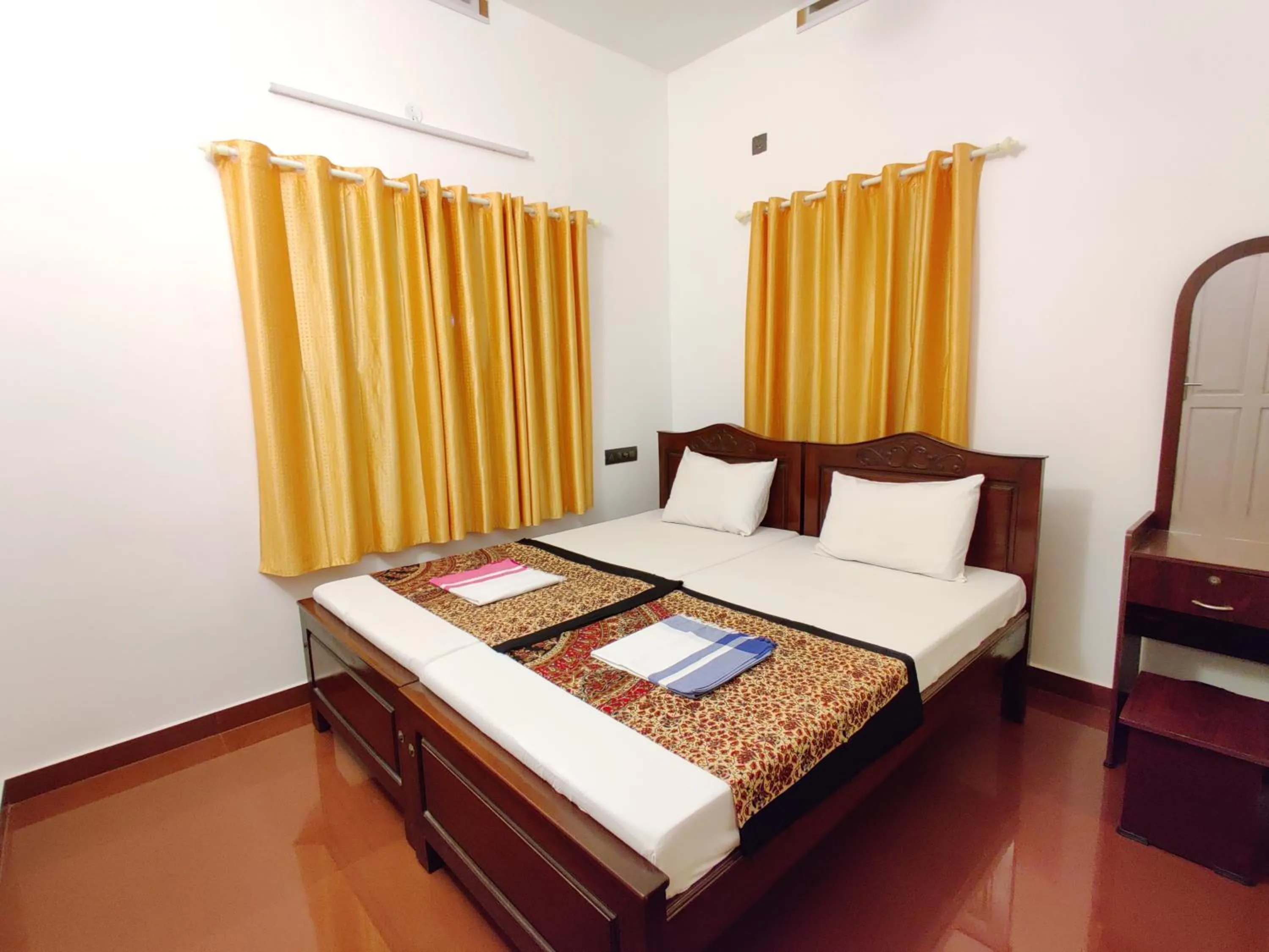 Bed in Calvin's Inn