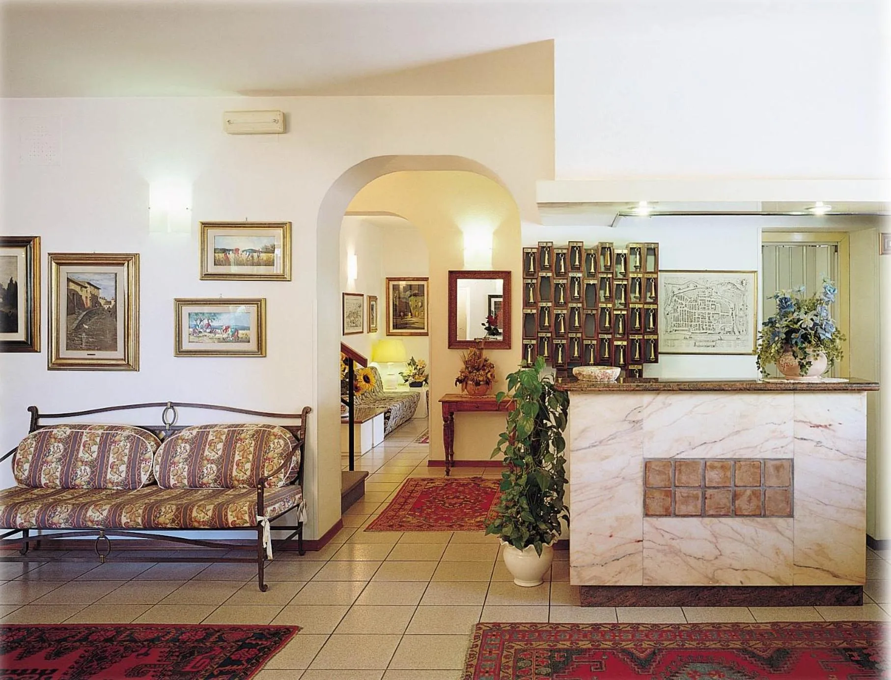 Lobby or reception in Hotel Angela