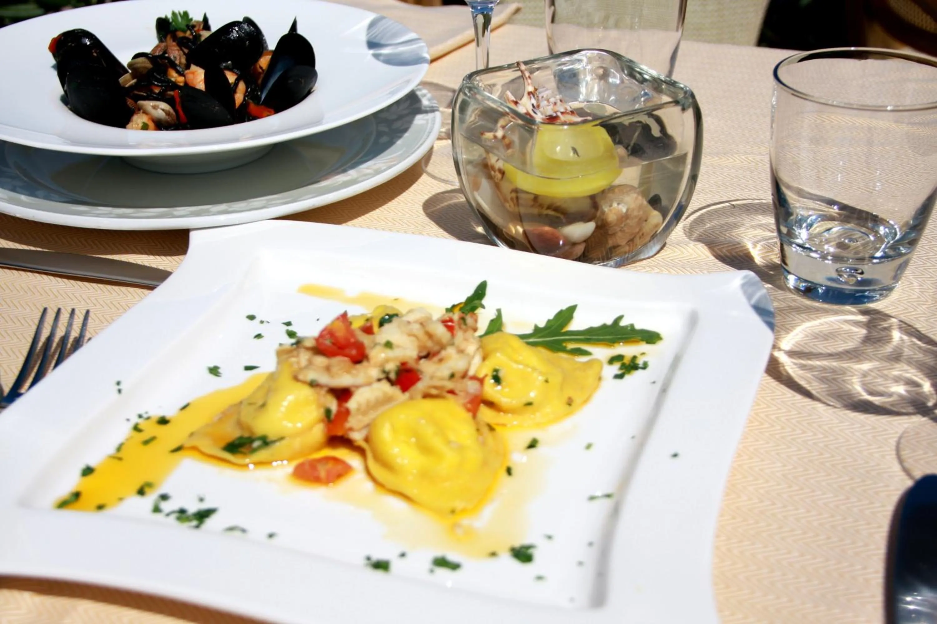 Food close-up in Hotel Angela