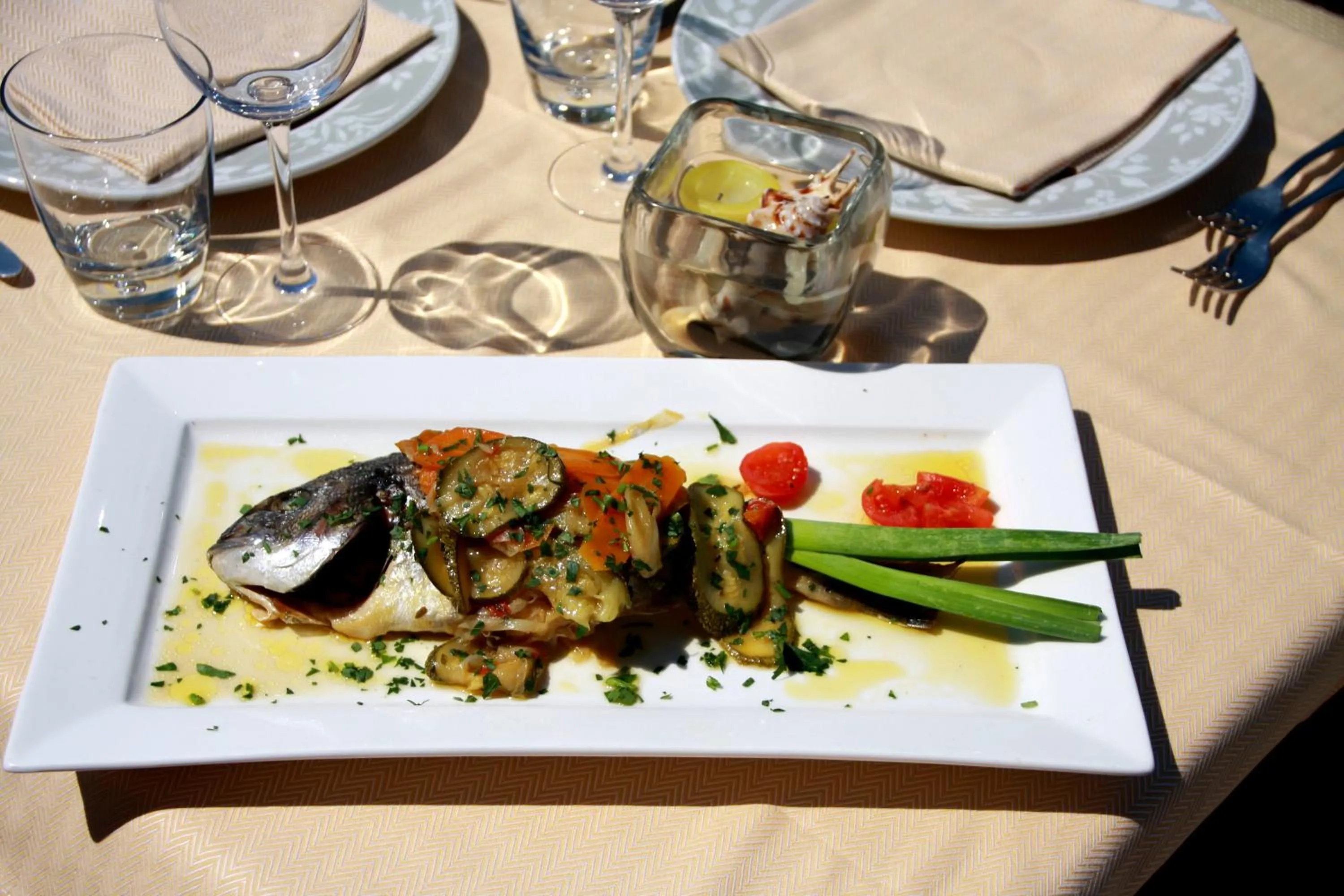 Food close-up in Hotel Angela