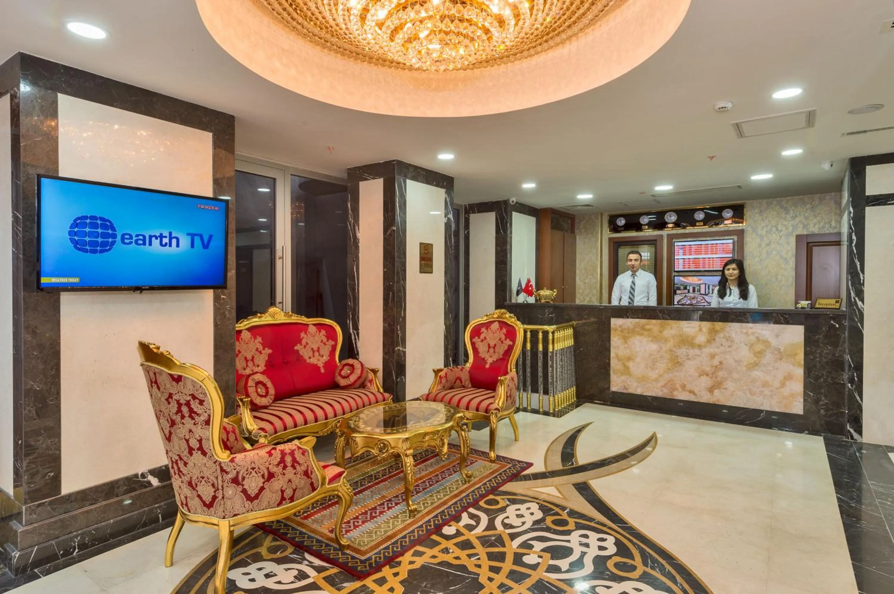 Lobby or reception in The Central Hotel