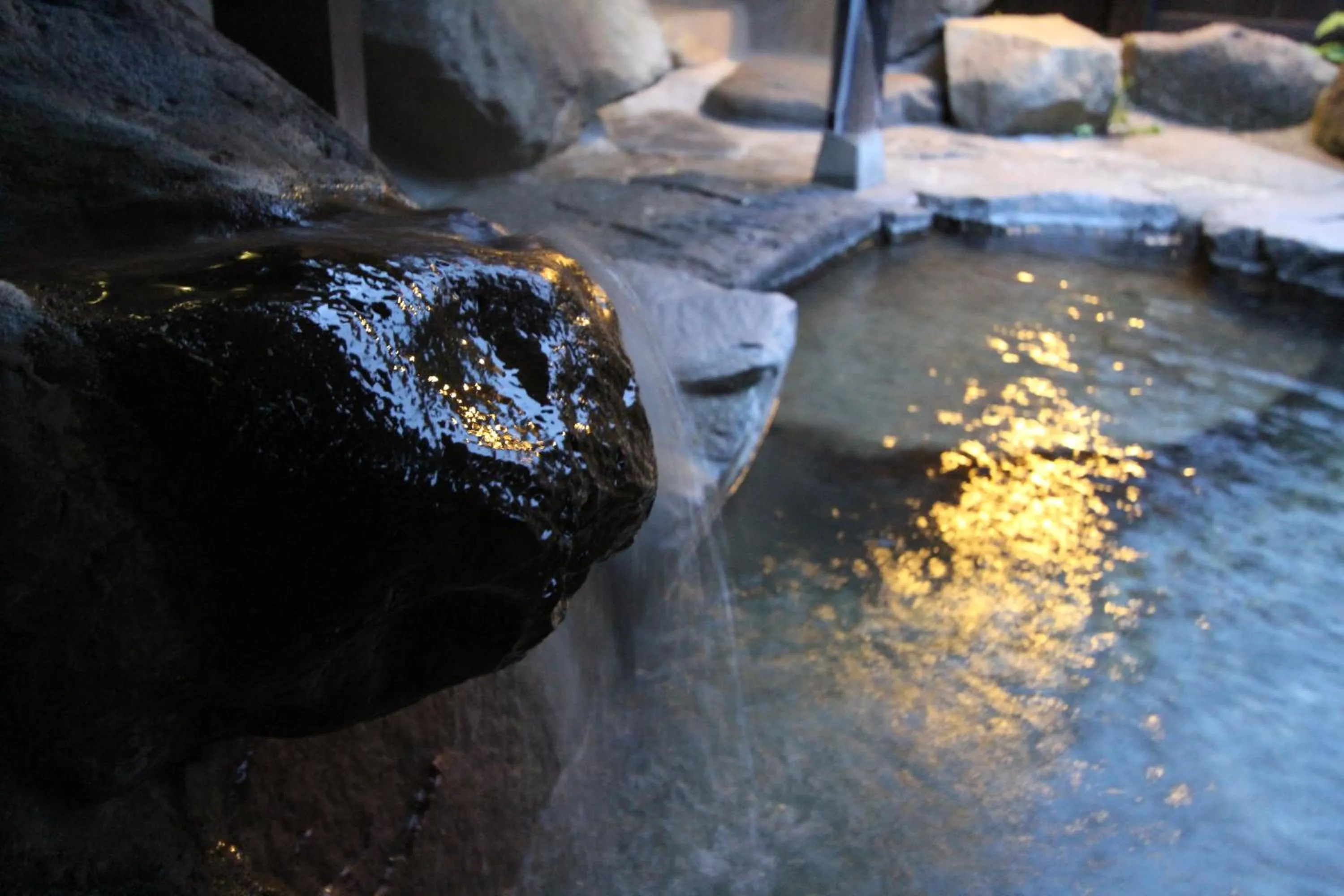 Hot Spring Bath in Minshuku Takizawa