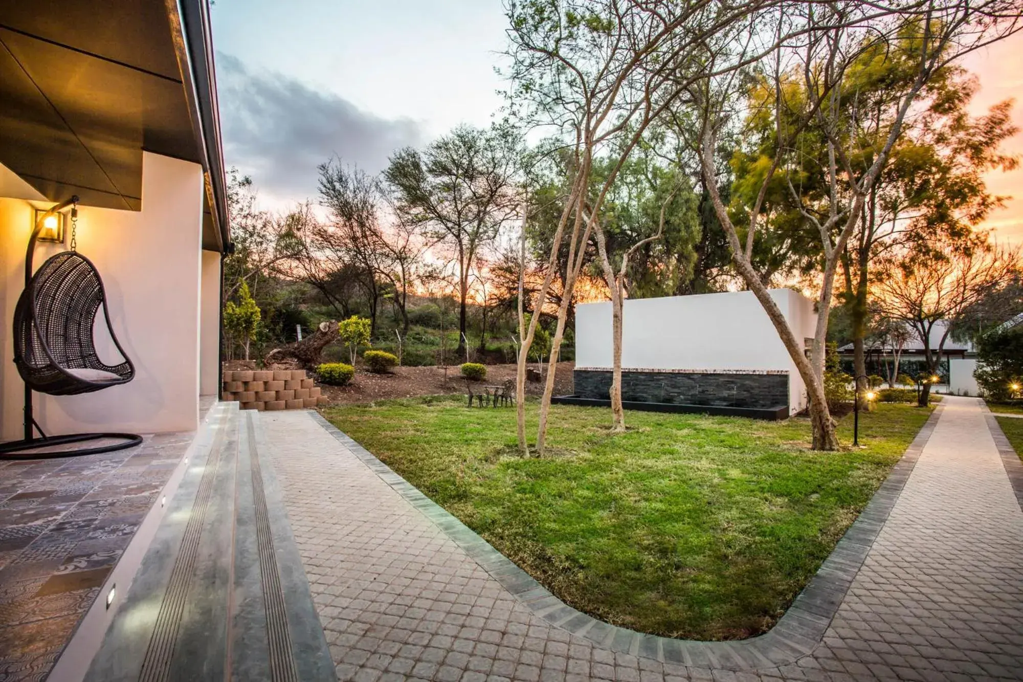 Garden view in Hlangana Lodge Garden view in Hlangana Lodge