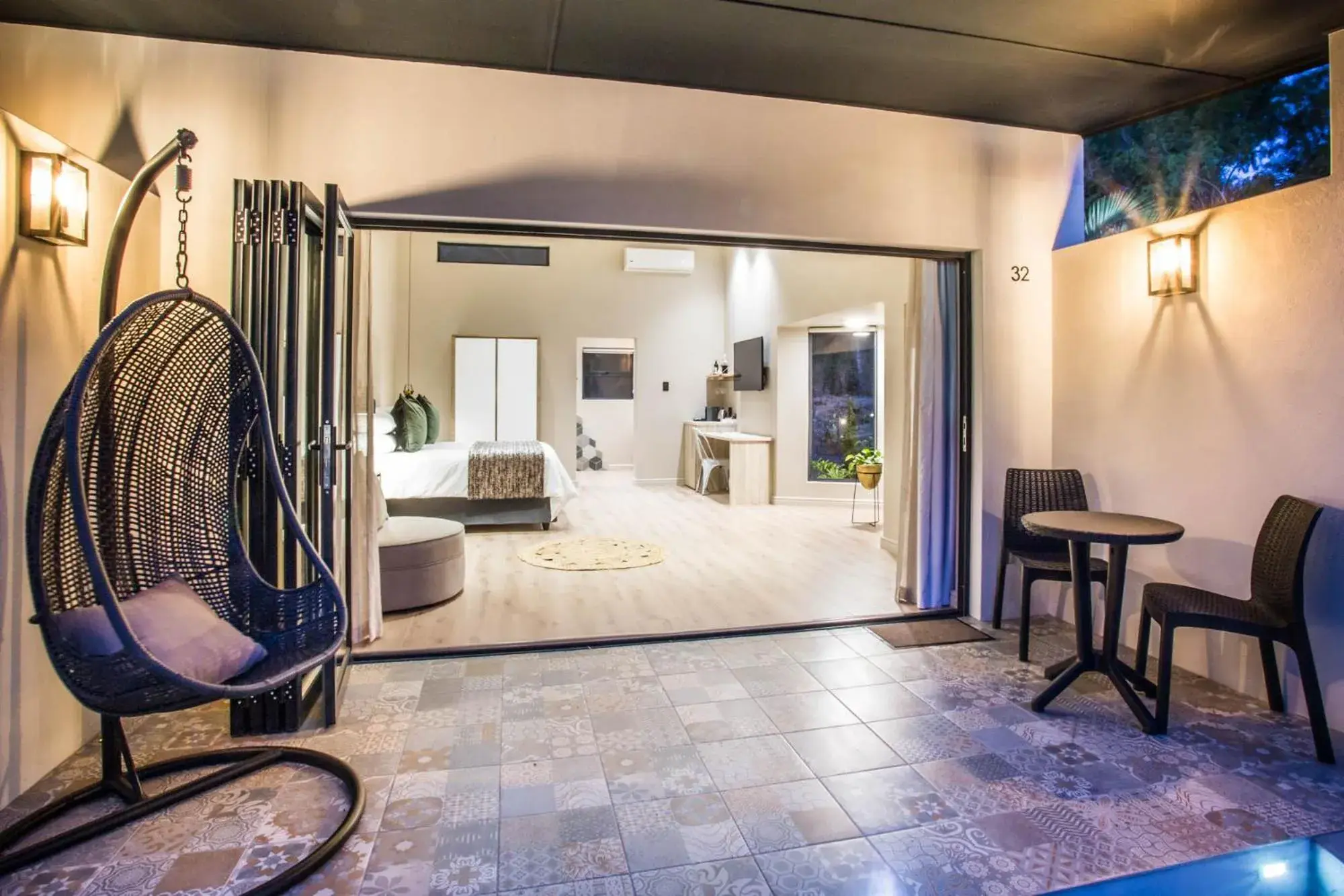 Garden view in Hlangana Lodge Garden view in Hlangana Lodge