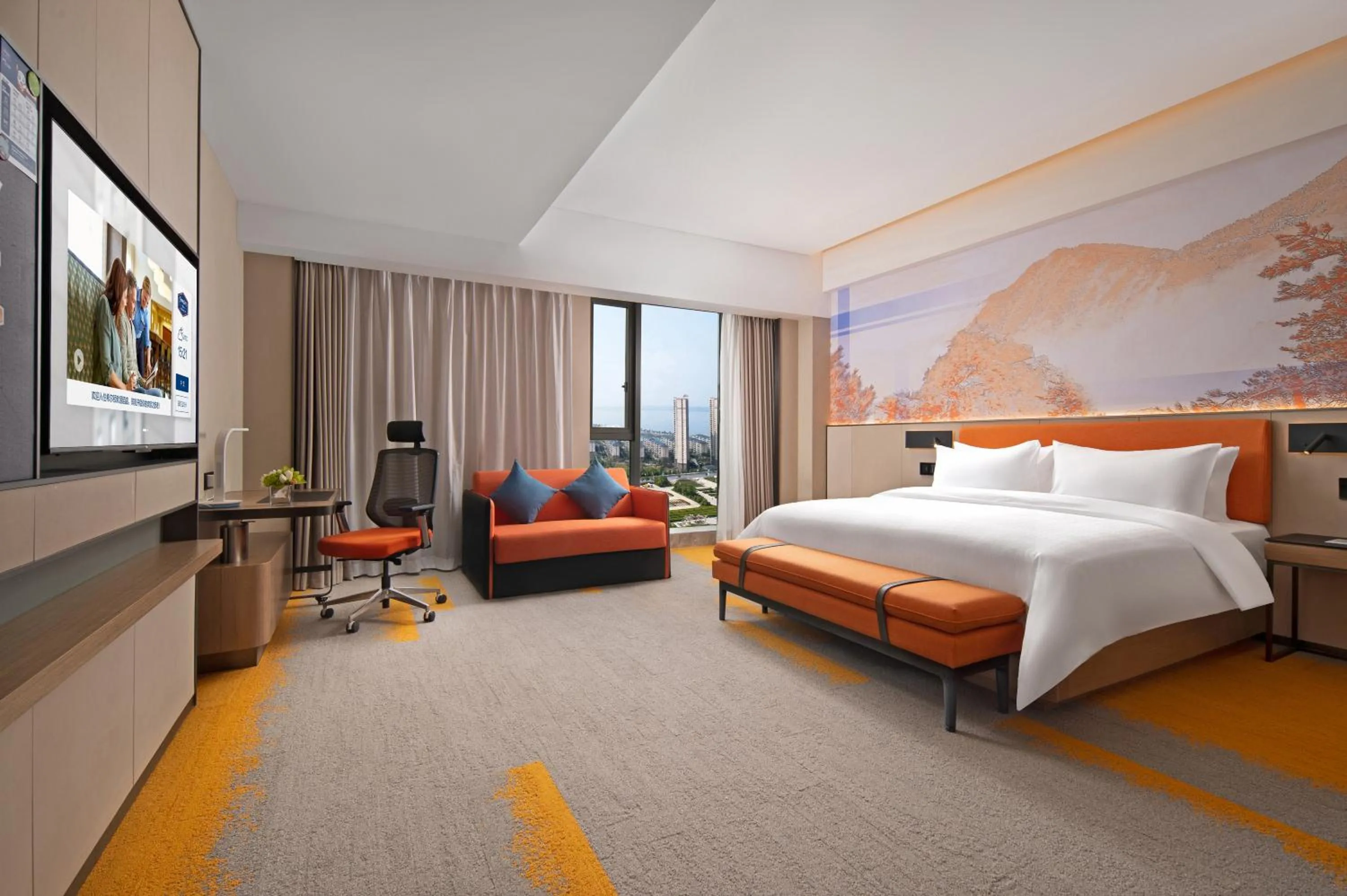 Bed in Hampton by hilton Jiujiang Balihu